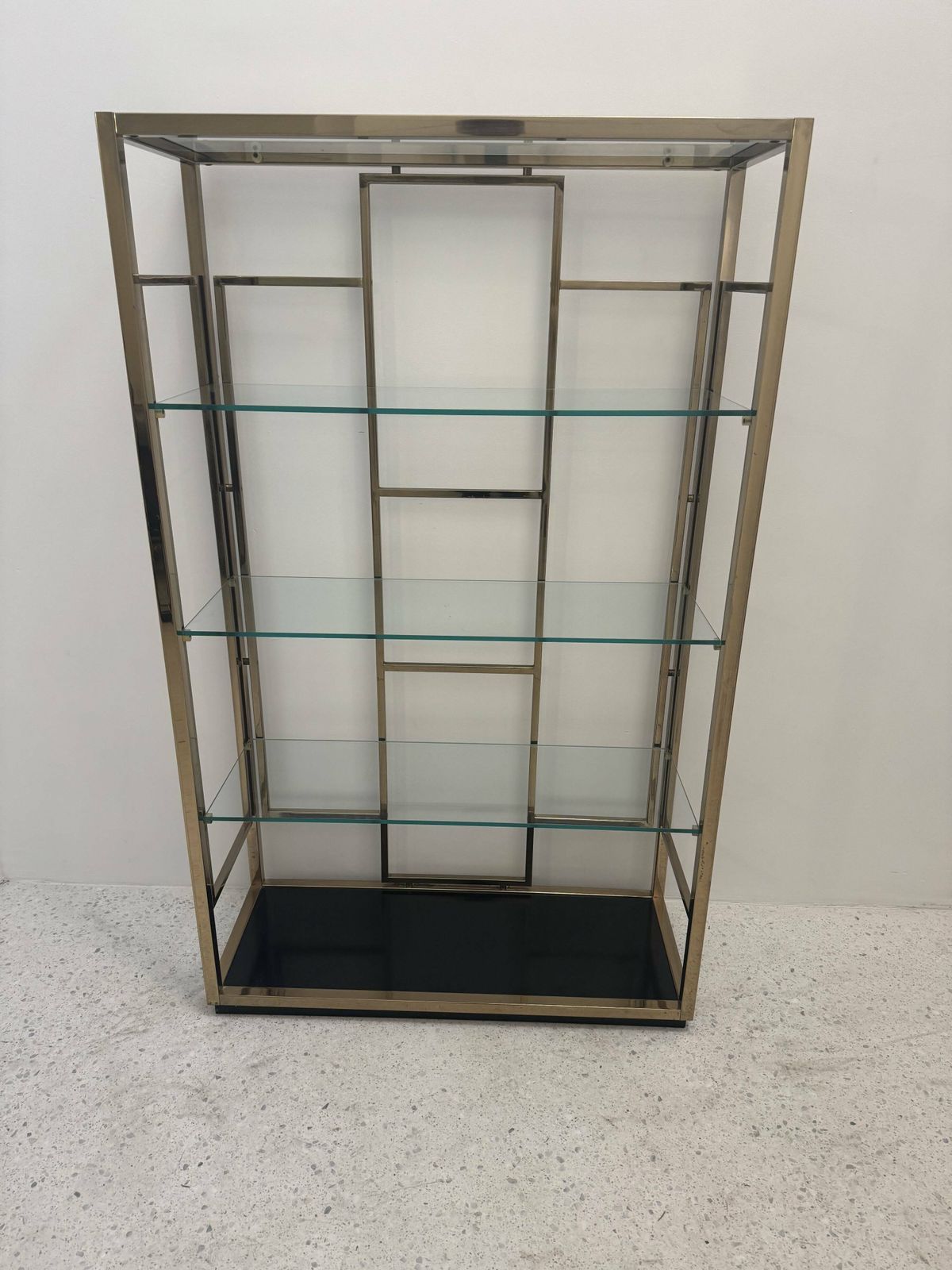 70s Golden Metal Shelf, 1970s, Vintage photo buy