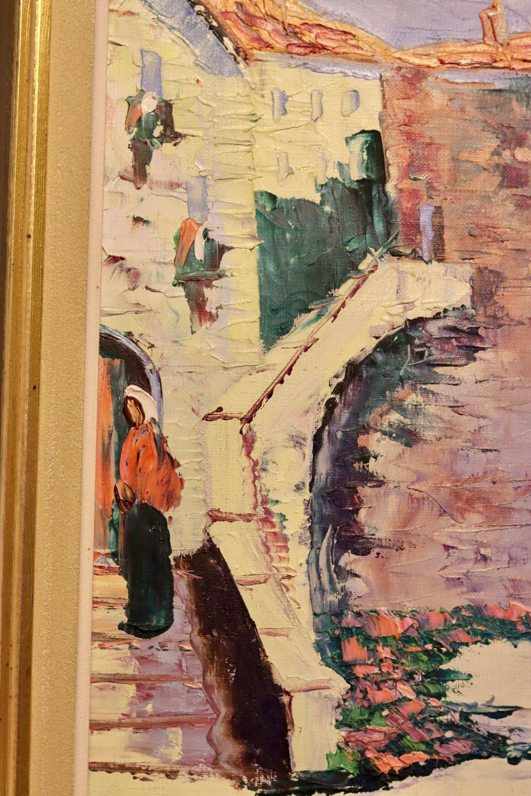 Swedish Modernist Oil Painting By Charles Schölander Circa 1950 photo Art