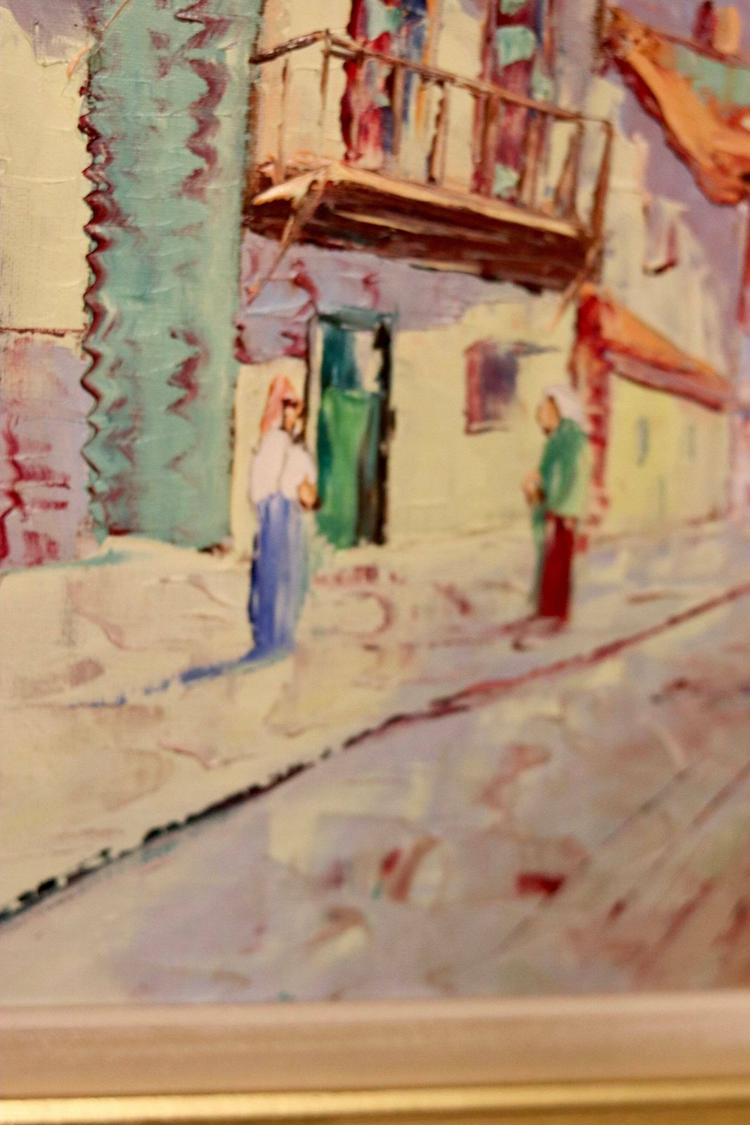 Swedish Modernist Oil Painting By Charles Schölander Circa 1950 photo vinterior
