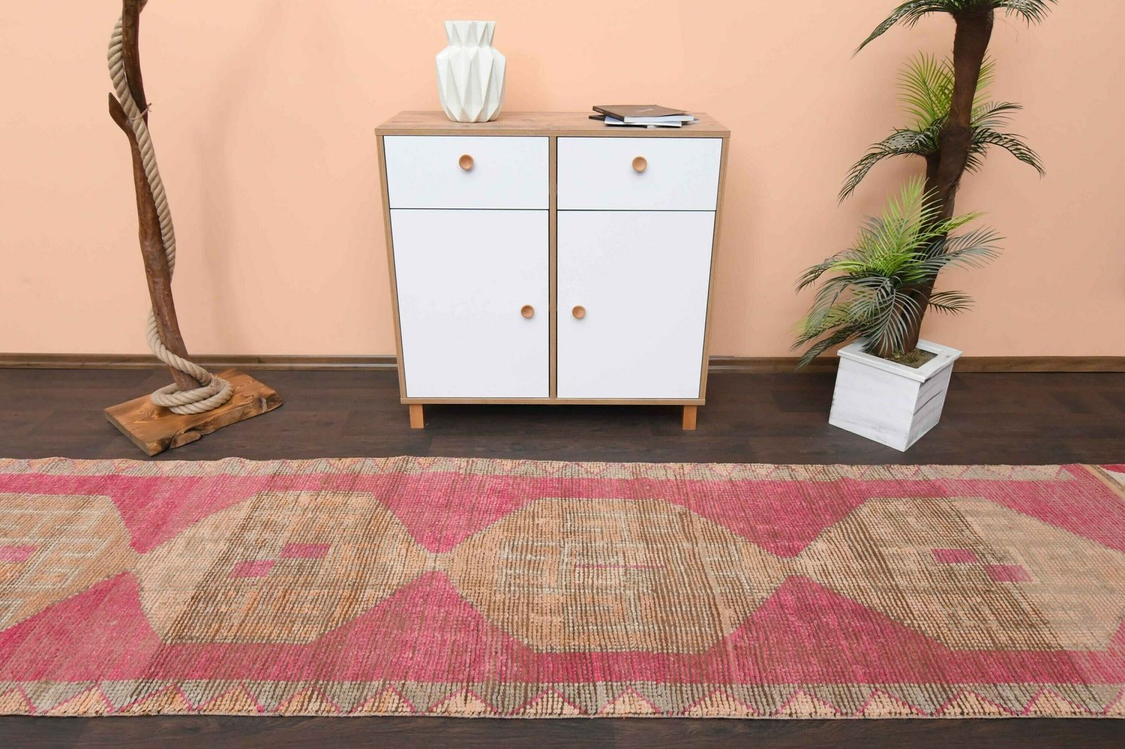 Ft Oushak Wool Rug Runner, Turkish Hallway Rug, Antique Rug, Anatolian Rug, Rug, Kitchen Rug, Bedroom Rug, Kids Room Rug photo Textiles
