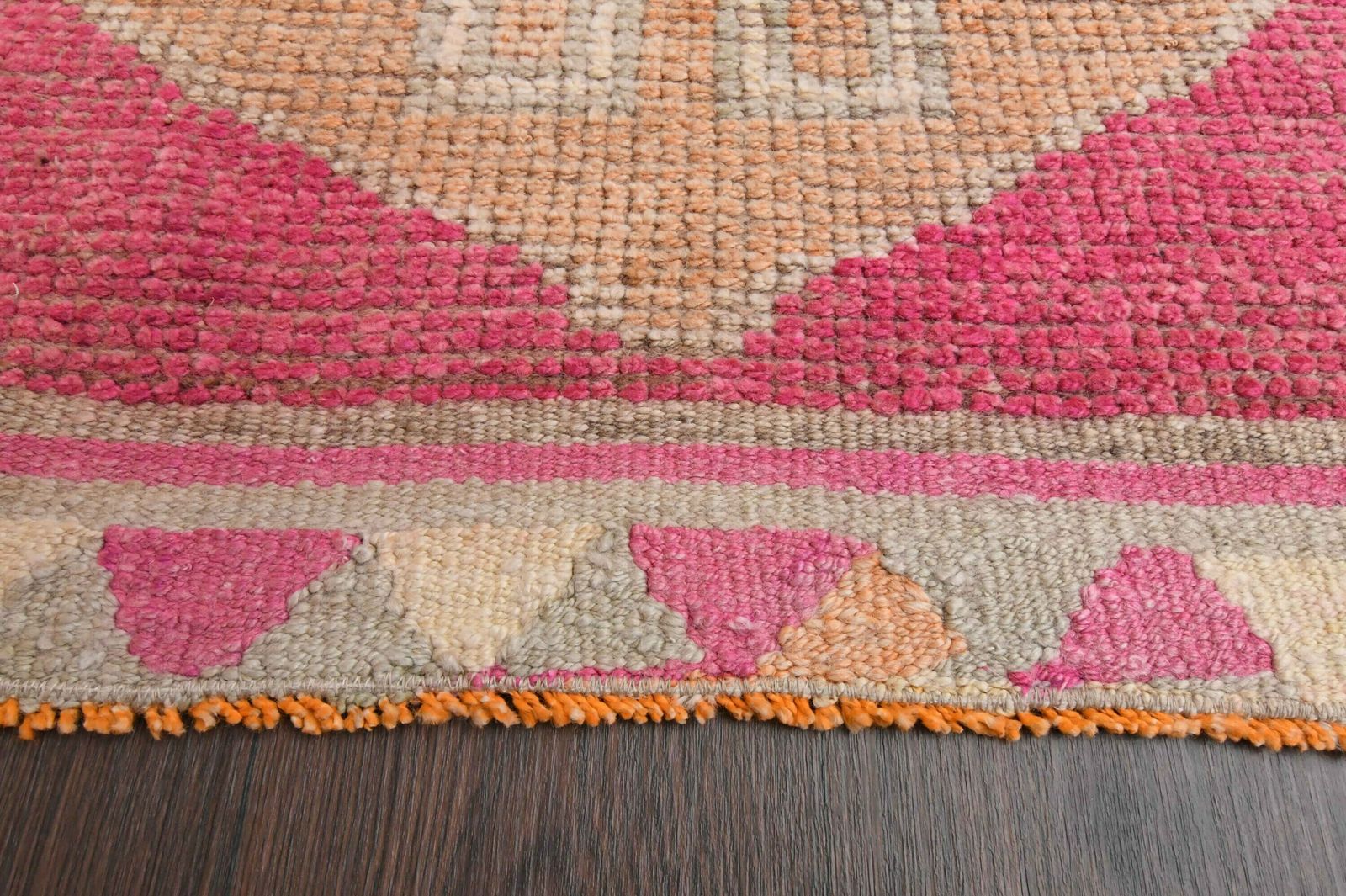 Ft Oushak Wool Rug Runner, Turkish Hallway Rug, Antique Rug, Anatolian Rug, Rug, Kitchen Rug, Bedroom Rug, Kids Room Rug photo vinterior