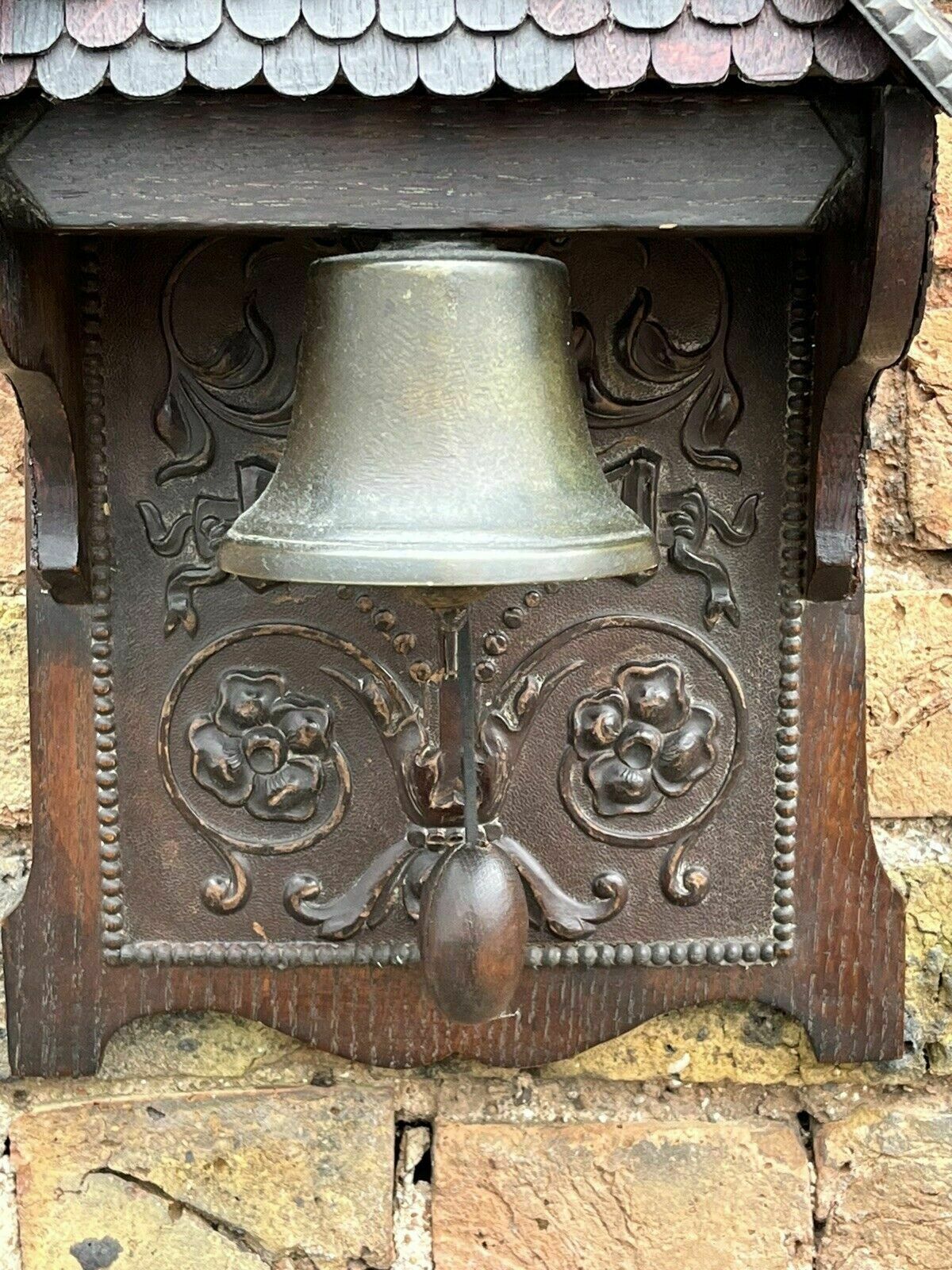 Black Forest Wall Mounted Door Bell, Dinner Bell photo Home Decor