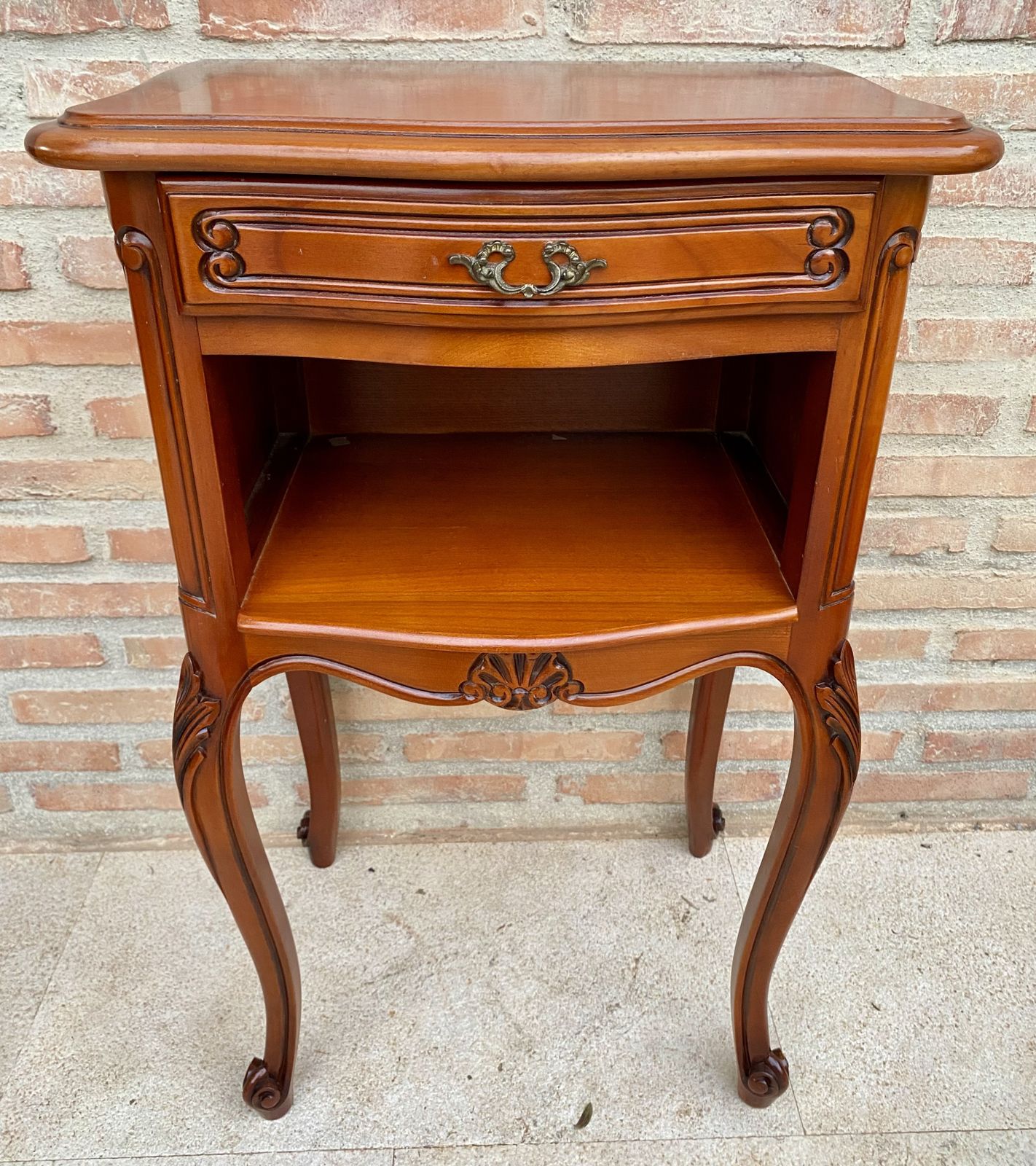 Louis XVI Style Nightstands With Drawers And Cabriole Legs, 1960s, Set Of 2 photo Furniture