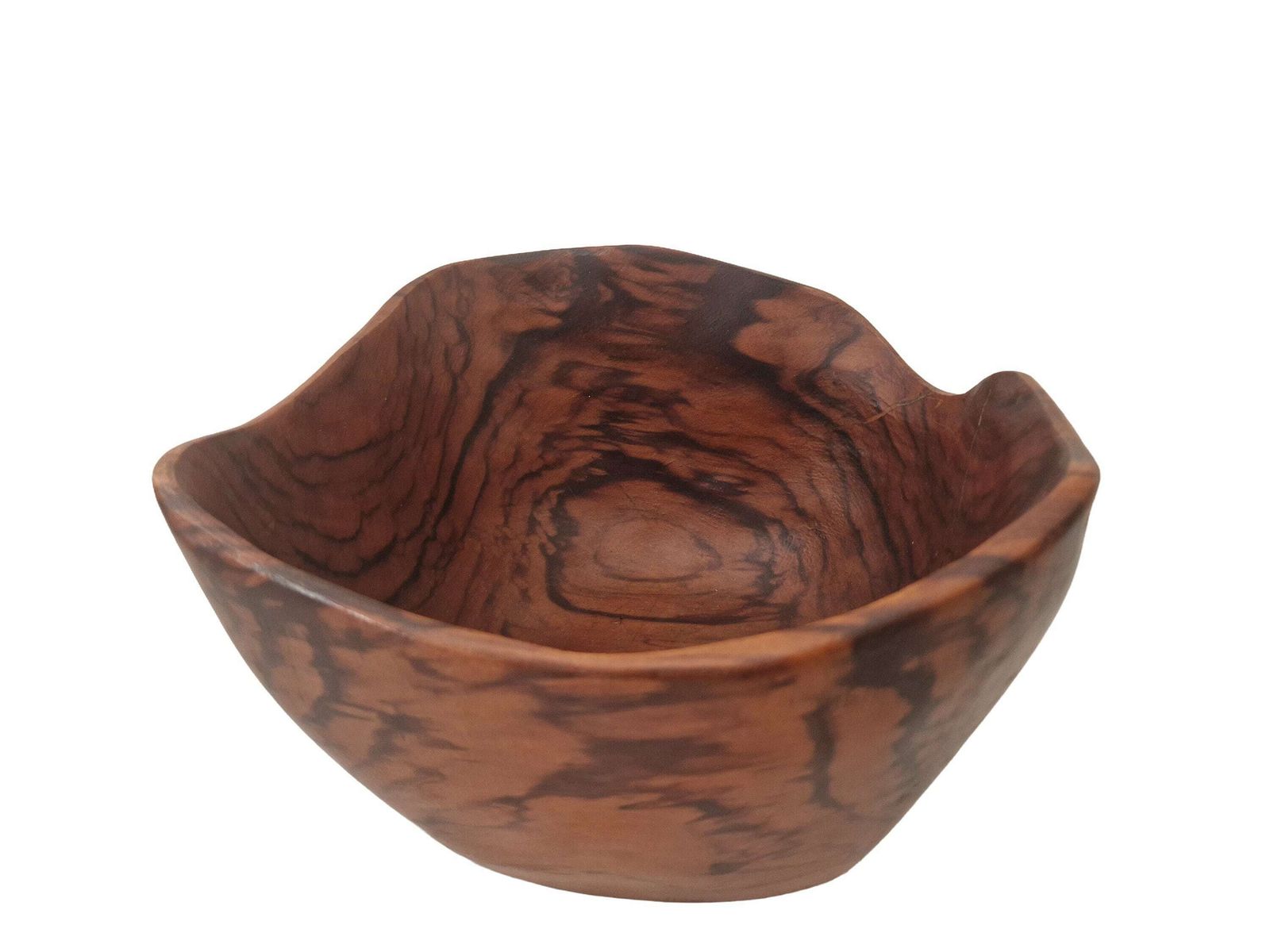 Olive Wood Salad Bowl By Galerie De St Paul Art Studios, 1960s Decorative Basket, Mid Century Modern Home Decor photo Home Decor