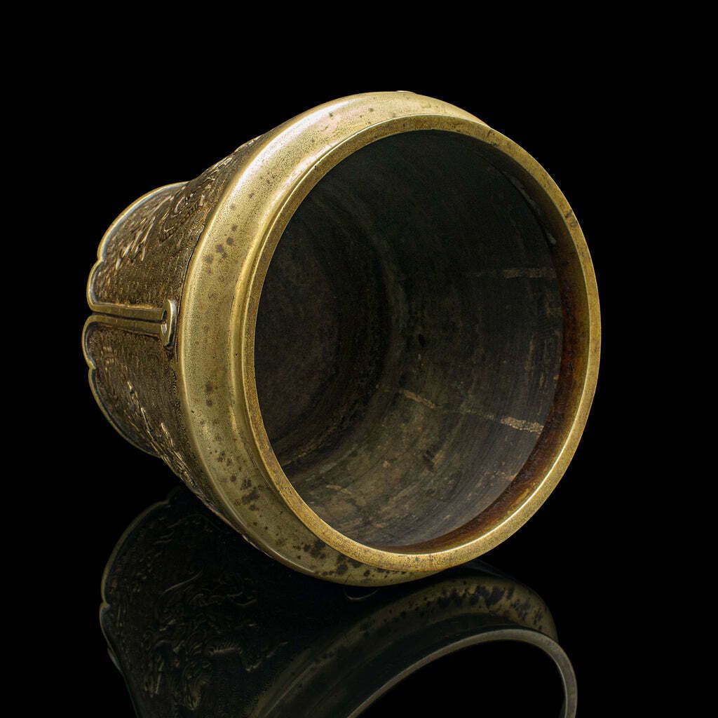 Antique Decorative Planter, Chinese, Bronze, Jardiniere, Qing Dynasty, Victorian photo buy