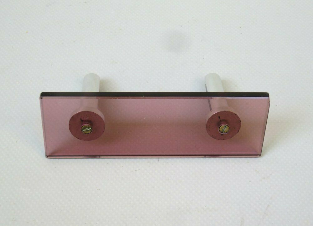 Home Decor Art Deco Picture Frame In Rose Glass & Aluminum, 1920s photo