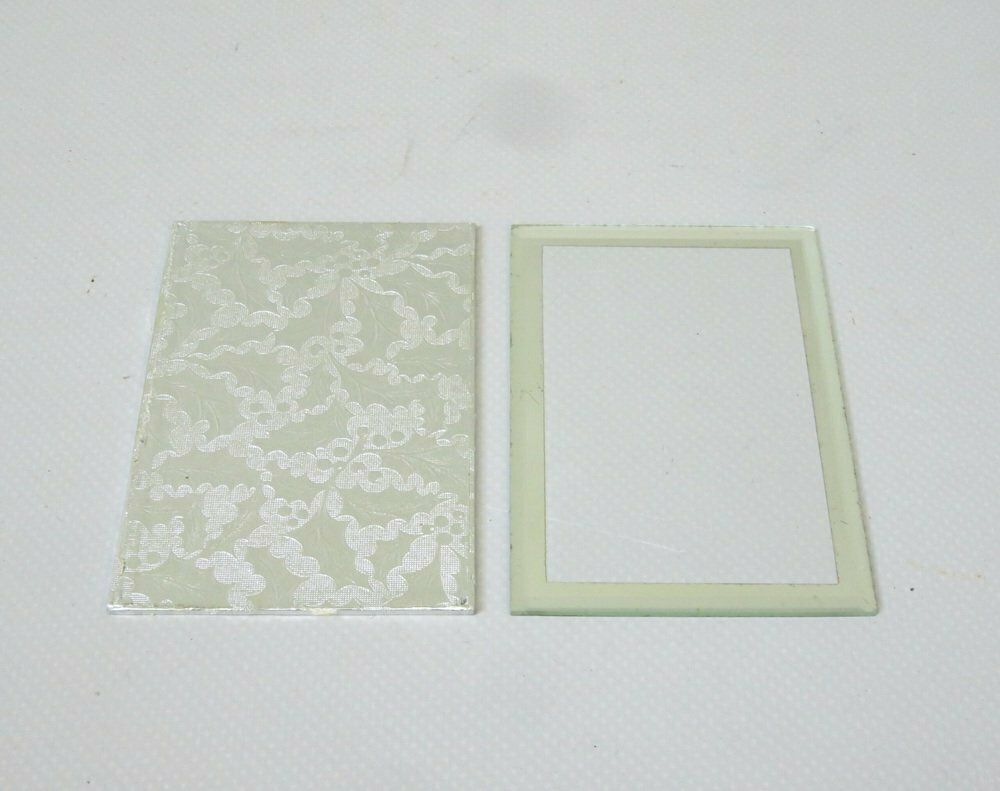 950.3 Art Deco Picture Frame In Rose Glass & Aluminum, 1920s photo