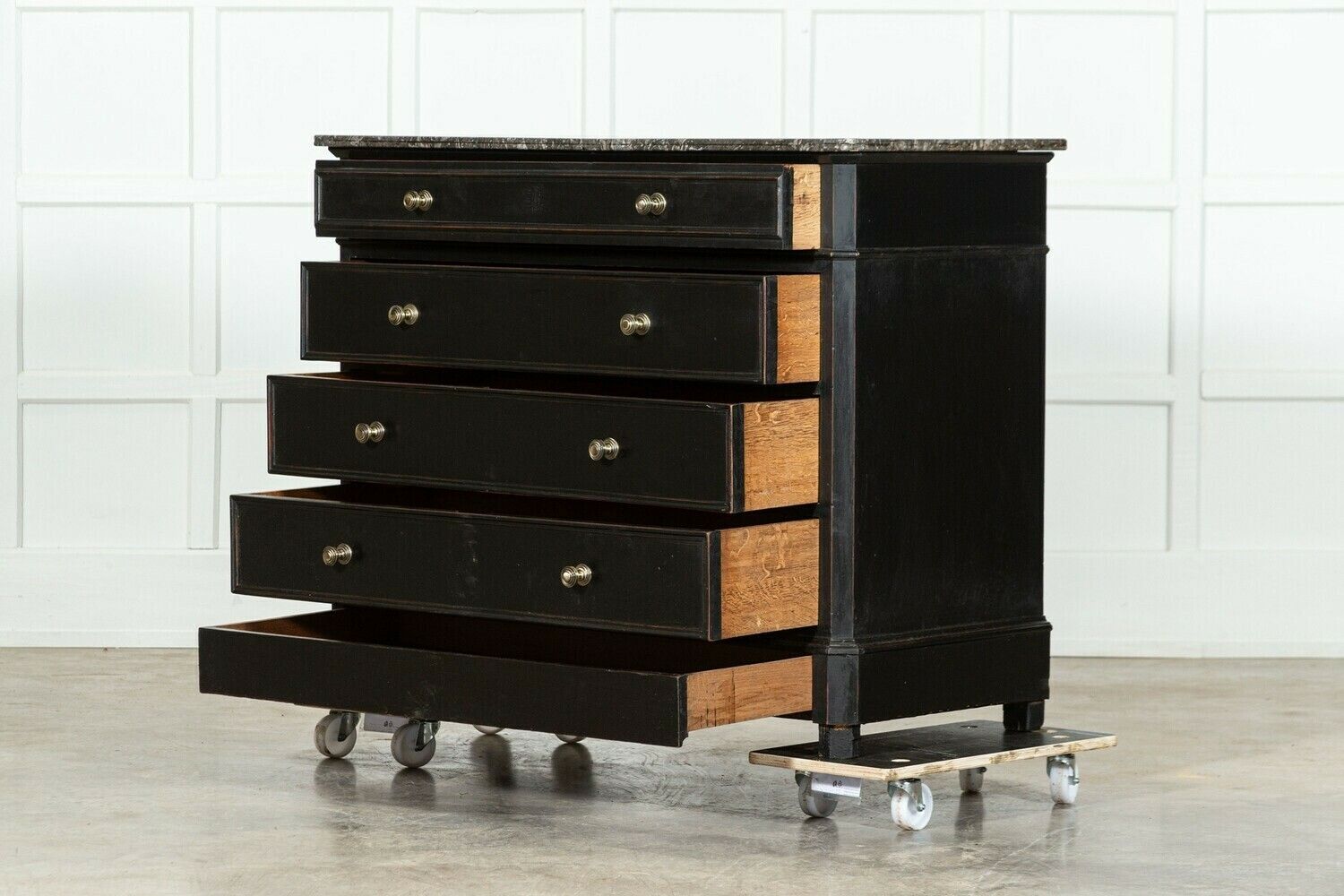  19thc French Ebonised Walnut Commode photo vinterior