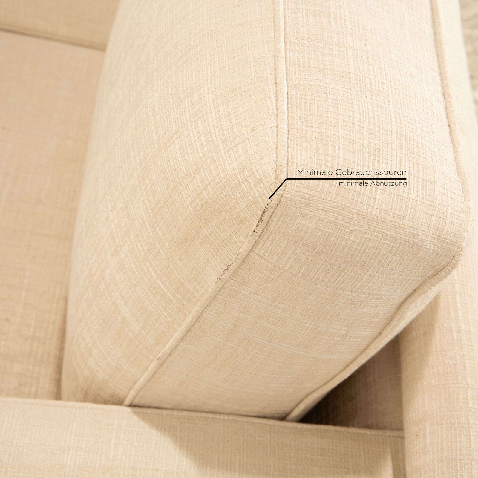 Flexform Status Stof Vierpersoons Crème Bank photo 4806.0