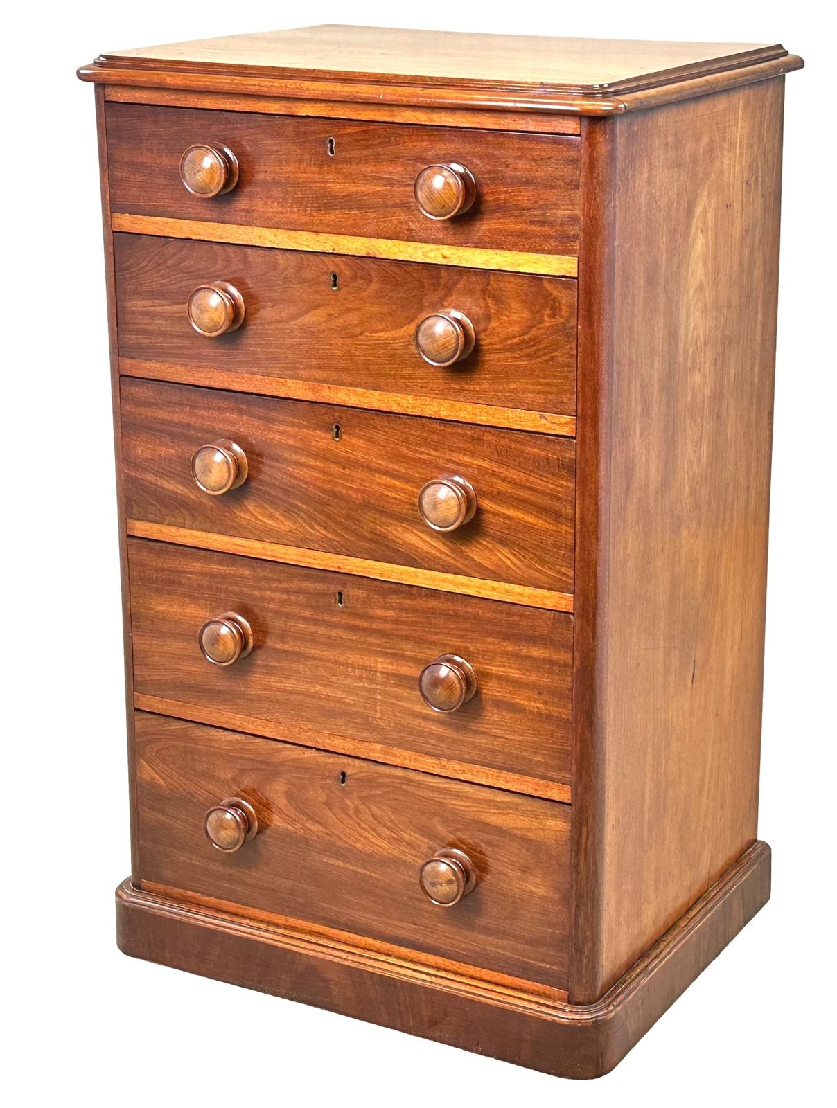 19th Century Victorian Mahogany Chest Of Drawers (England, Circa 1850)