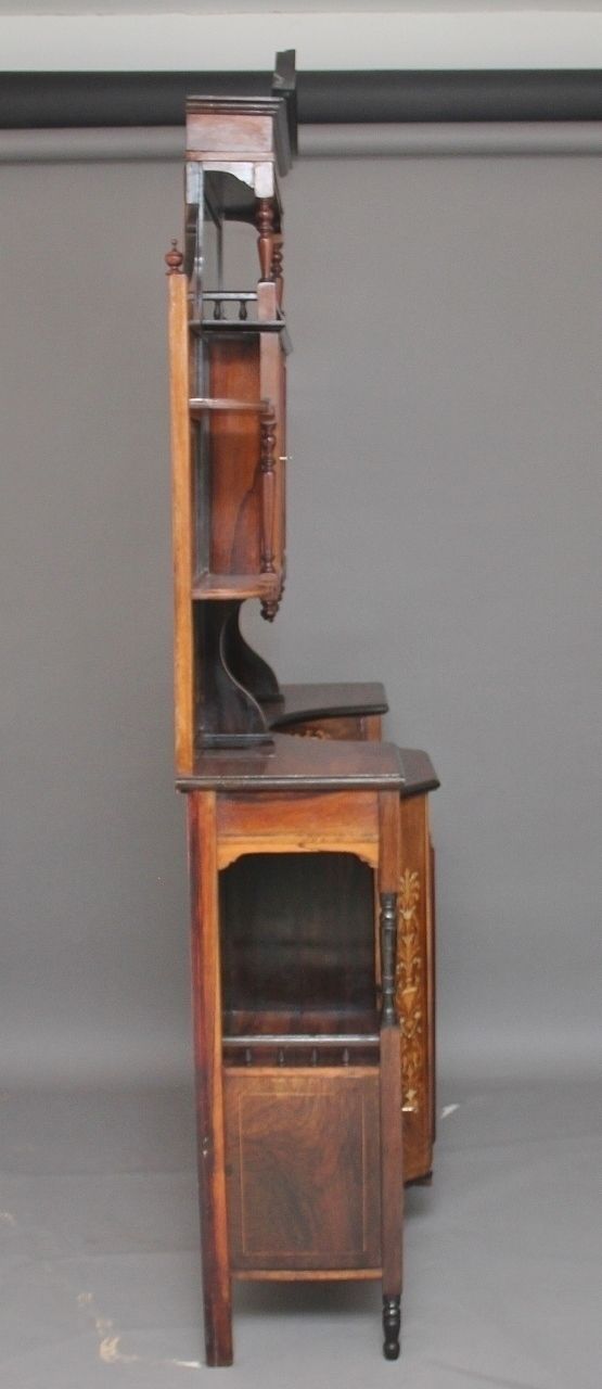 photo furniture 19th Century Rosewood And Inlaid Cabinet