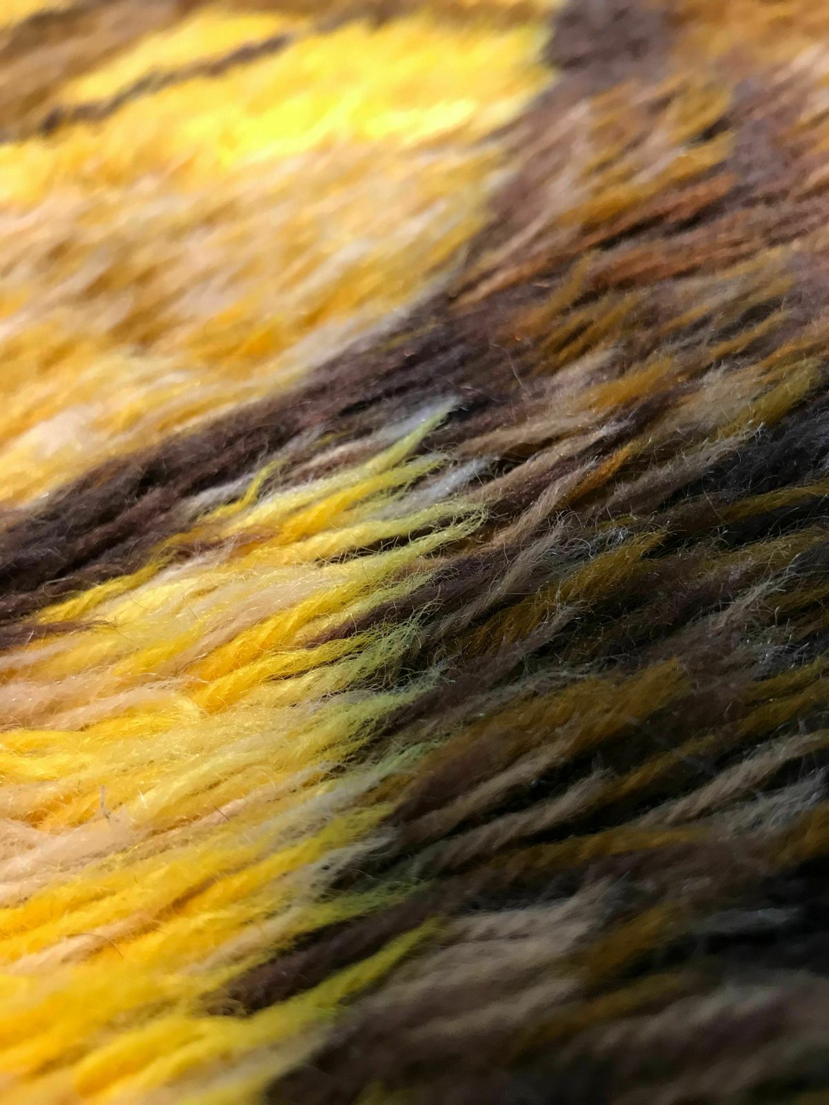 Carpet öster Gyllen Shag Rug Yellow Brown Vintage Suede photo 231.0