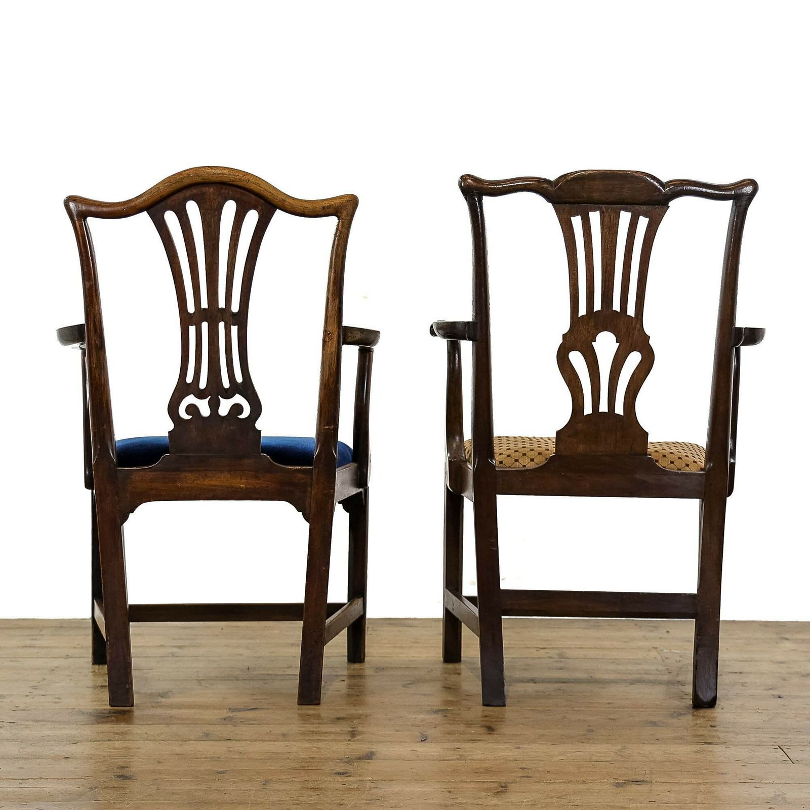 Duo Of Upholstered Armchairs | Antique Seating | Antique Armchairs | Georgian Chairs | Antique Chairs photo vinterior