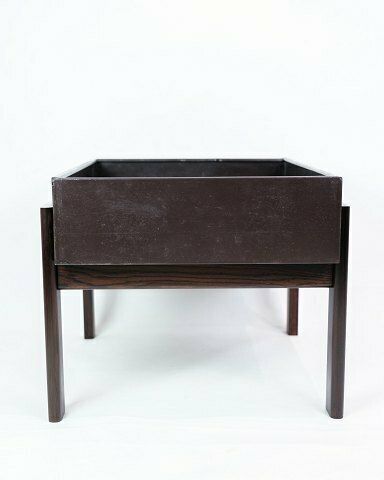 Flower Basin In Rosewood & With Metal Basin From 1960s photo Home Decor