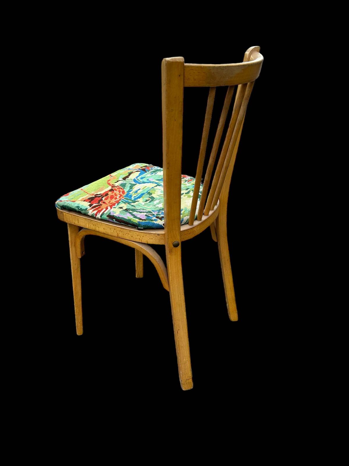 Reupholstered Baumann Chair, 1950s photo vintage