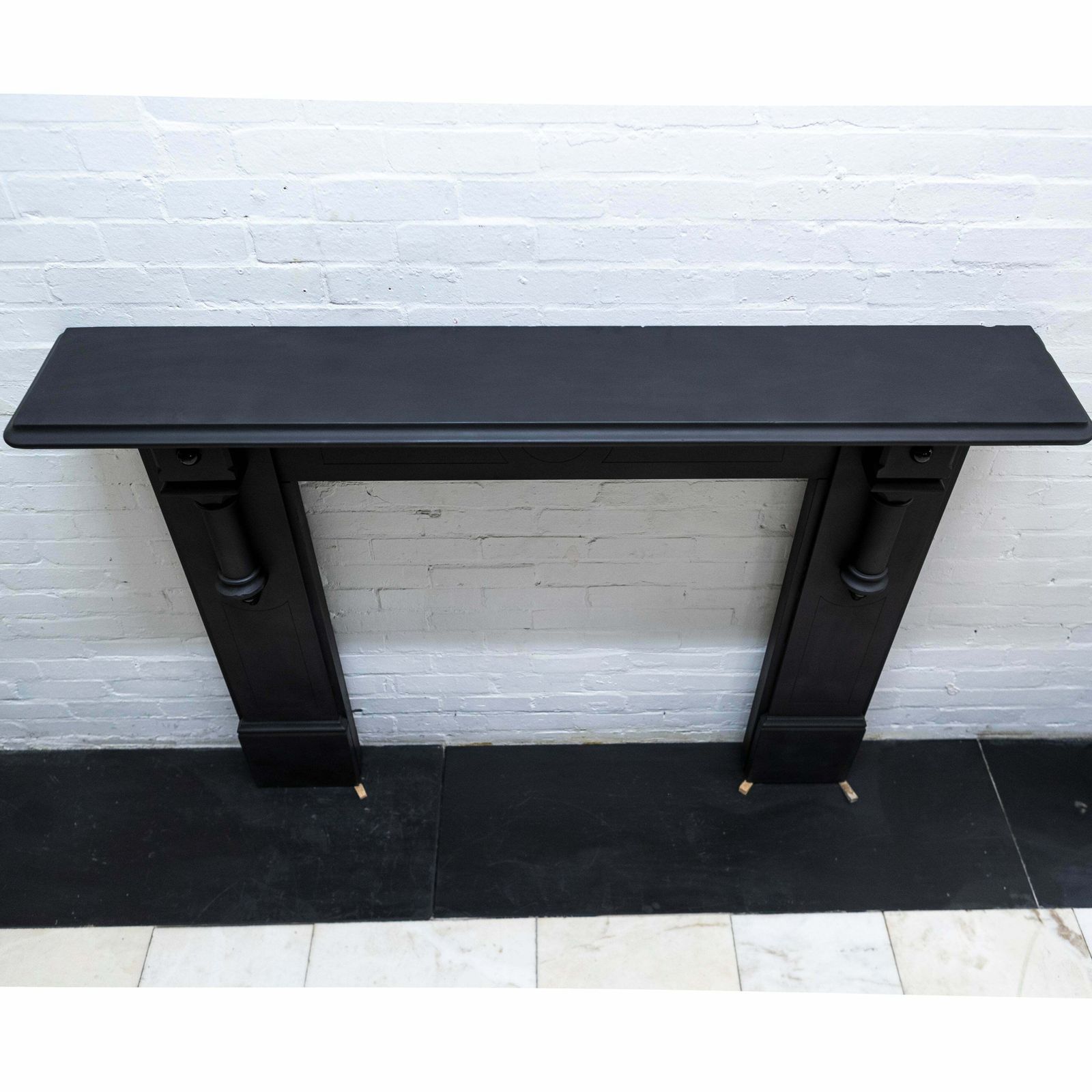 photo furniture Antique Victorian Slate Fireplace Surround With Corbels