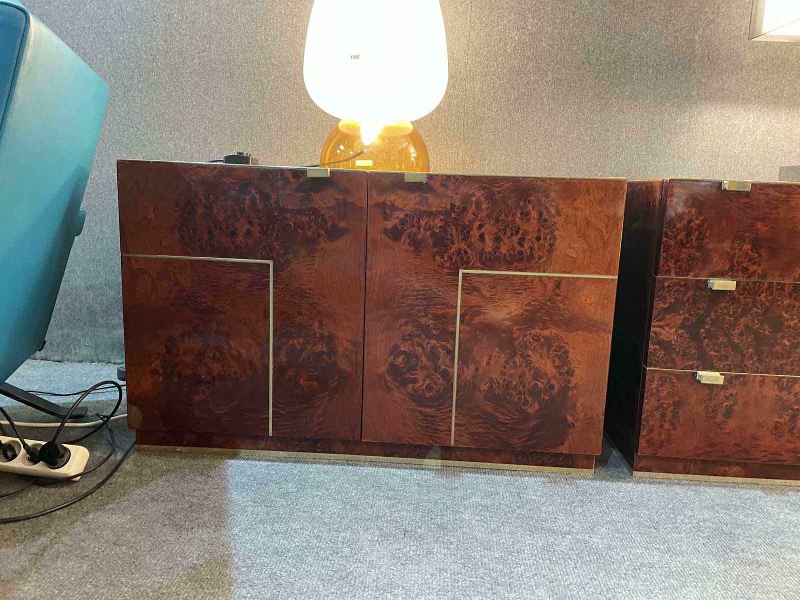 3931.0 Set Of Two Sideboards And A Chest Of Drawers By Willy Rizzo photo