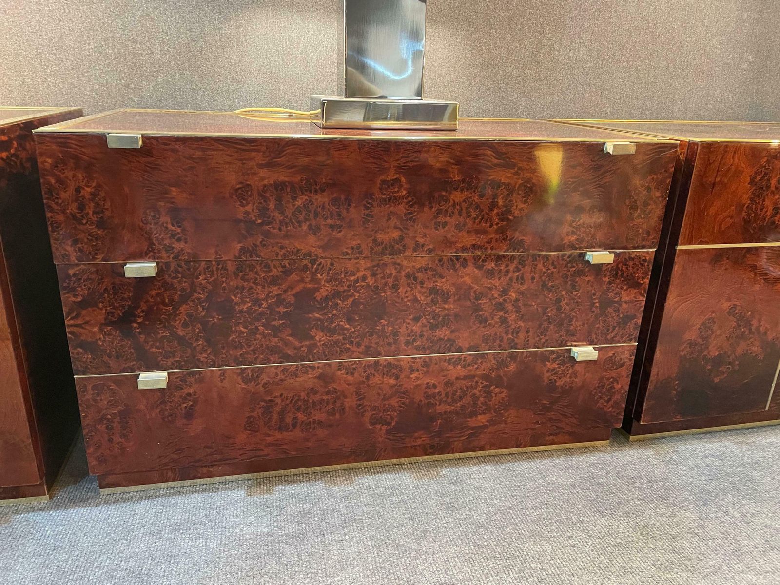 photo vinterior Set Of Two Sideboards And A Chest Of Drawers By Willy Rizzo