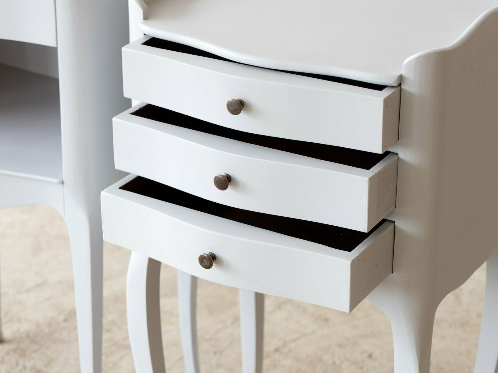 French Painted Bedside Tables, Mid 20th Century photo Furniture