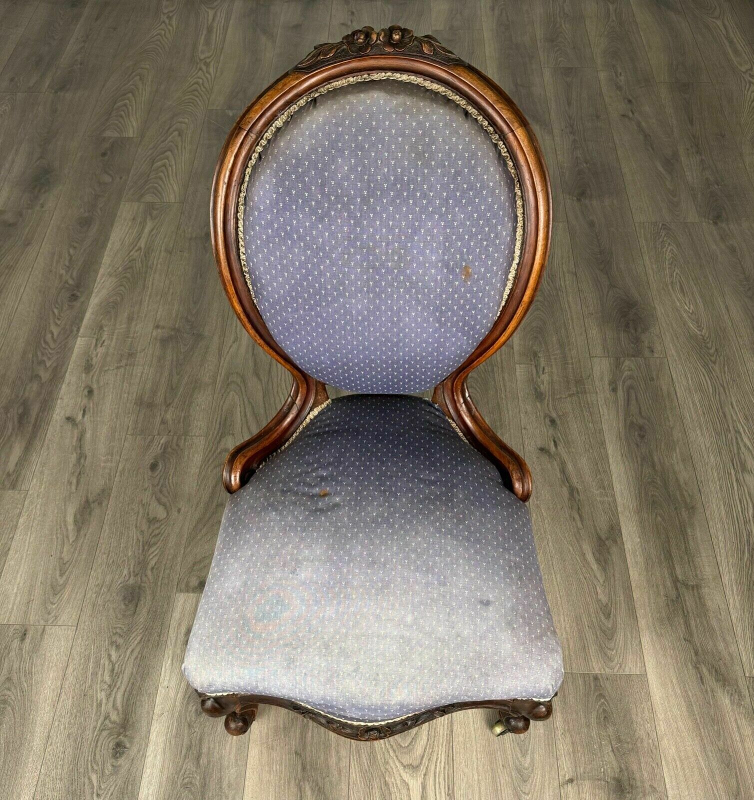 photo for sale Antique 19th Century Nursing Chair / Armchair In Mahogany