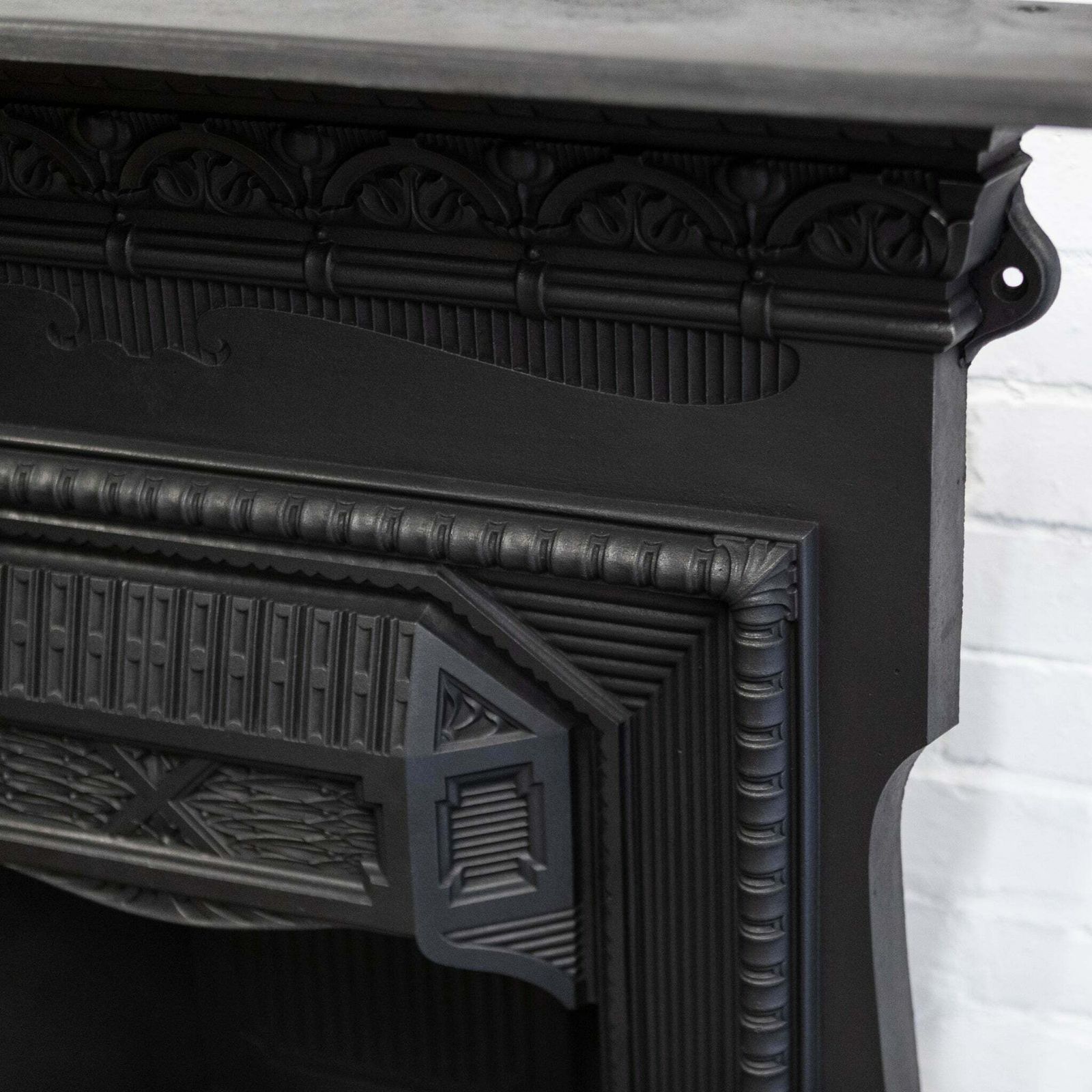 Antique Cast Iron Combination Fireplace photo buy