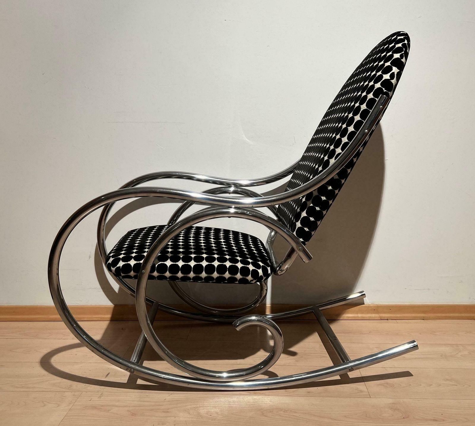 Bauhaus Rocking Chair, Chromed Steeltubes, Germany, Circa 1930 photo furniture