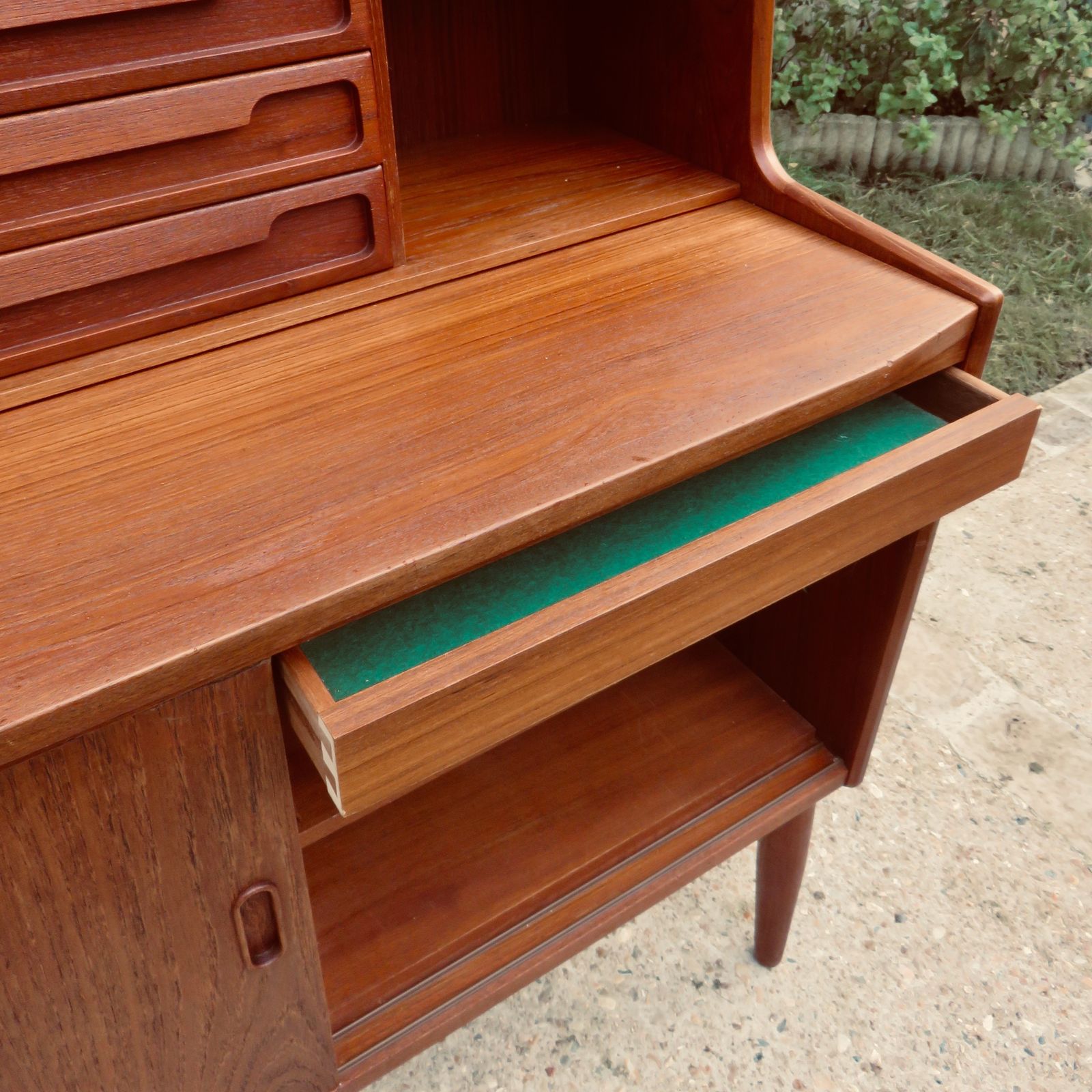 photo for sale High Teak Secretary Desk By The Larsen Brothers, Denmark 1960