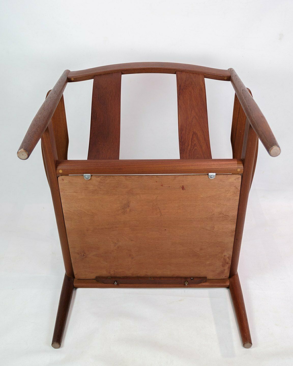 Armchair Model 118 In Teak And Black Leather By Grete Jalk For France & Son From 1960s photo vintage