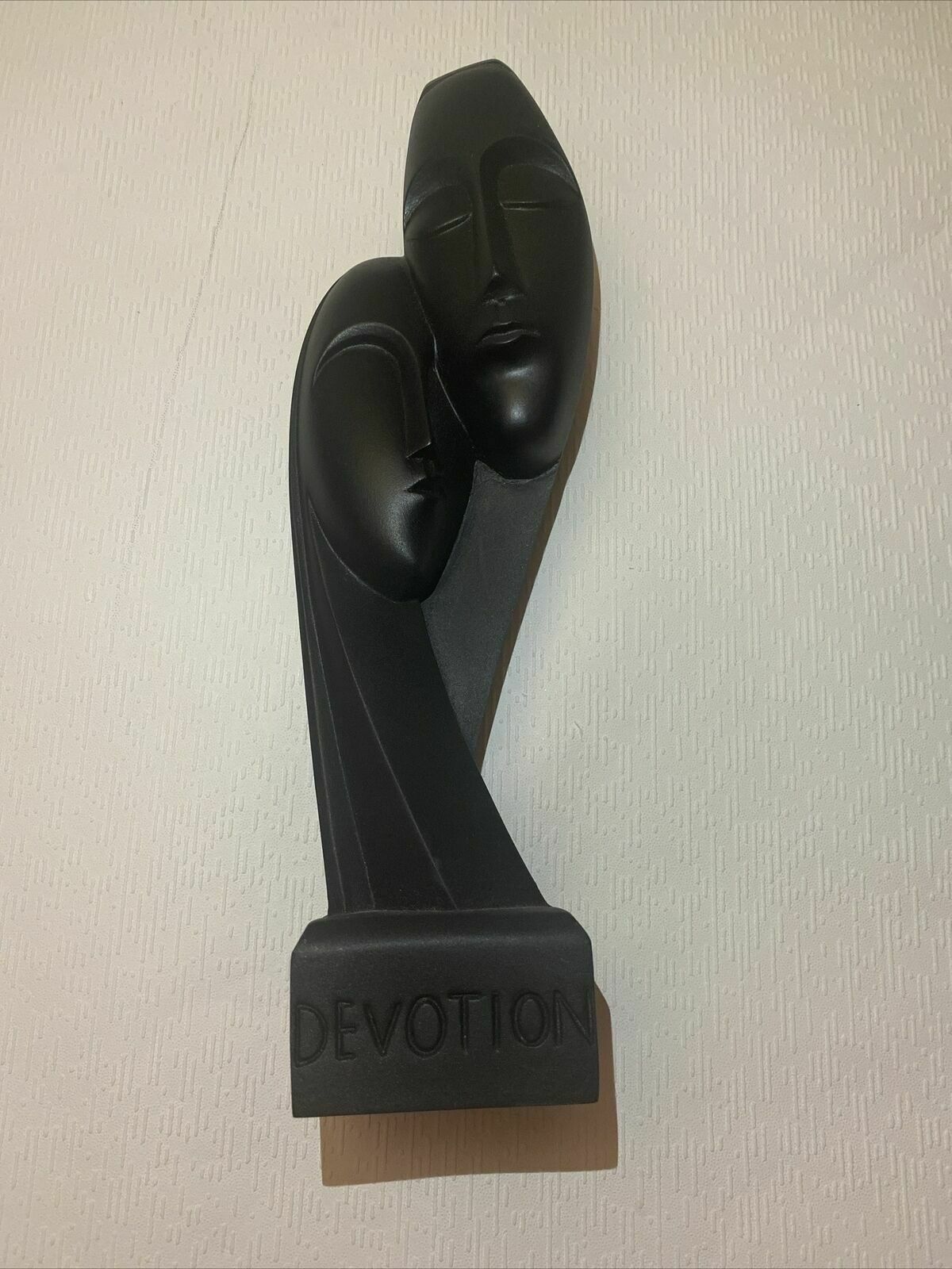 Devotion Cycladic Art Handmade Reproduction Greek Alabaster Black Head Sculpture photo furniture