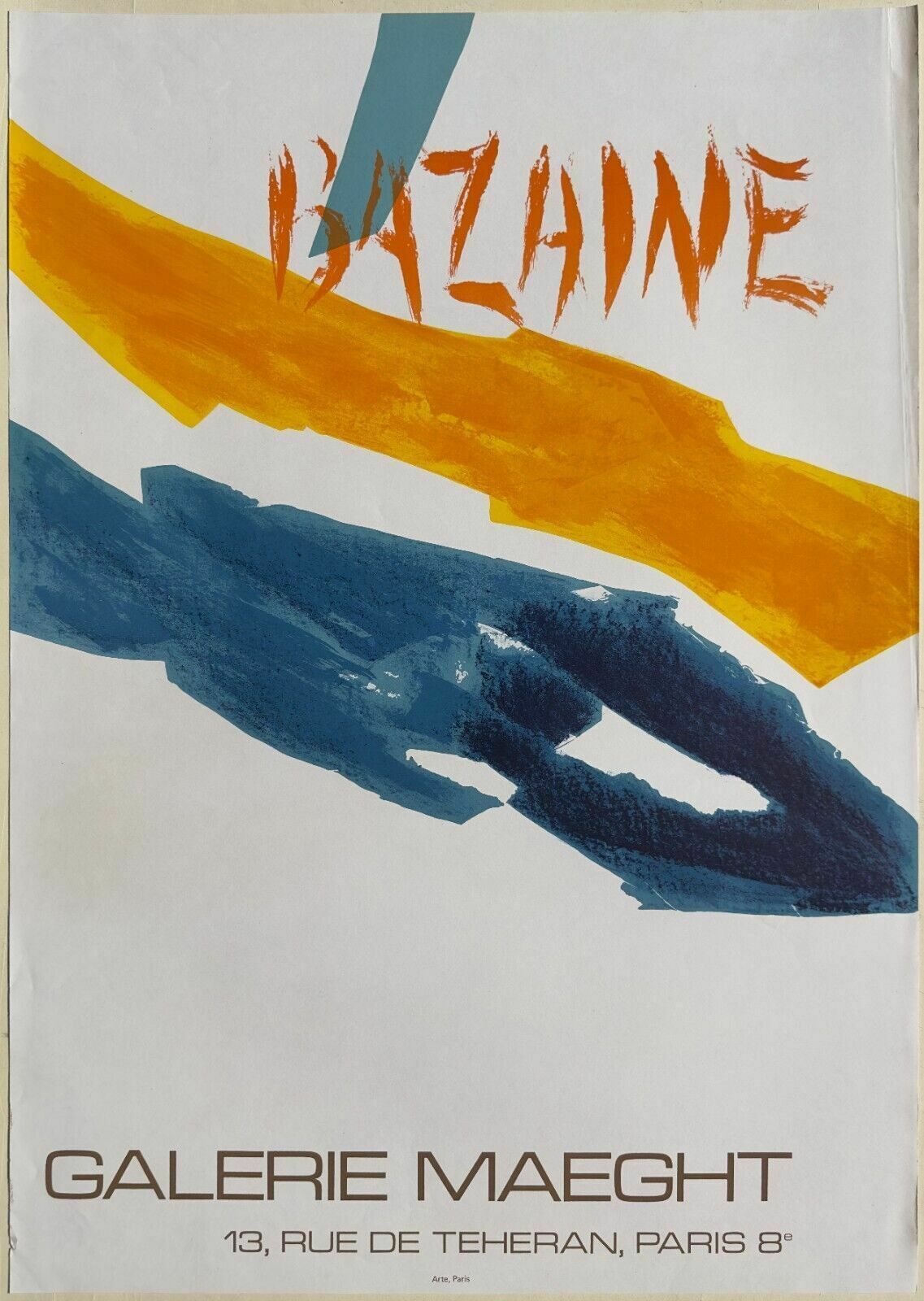 Bazaine Jean   Lithographic Poster Original Lithograph Poster 1972 Maeght