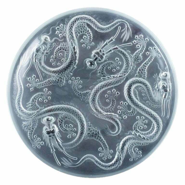 Josef Inwald. Colossal Art Deco Art Glass Bowl In Barolac Glass.