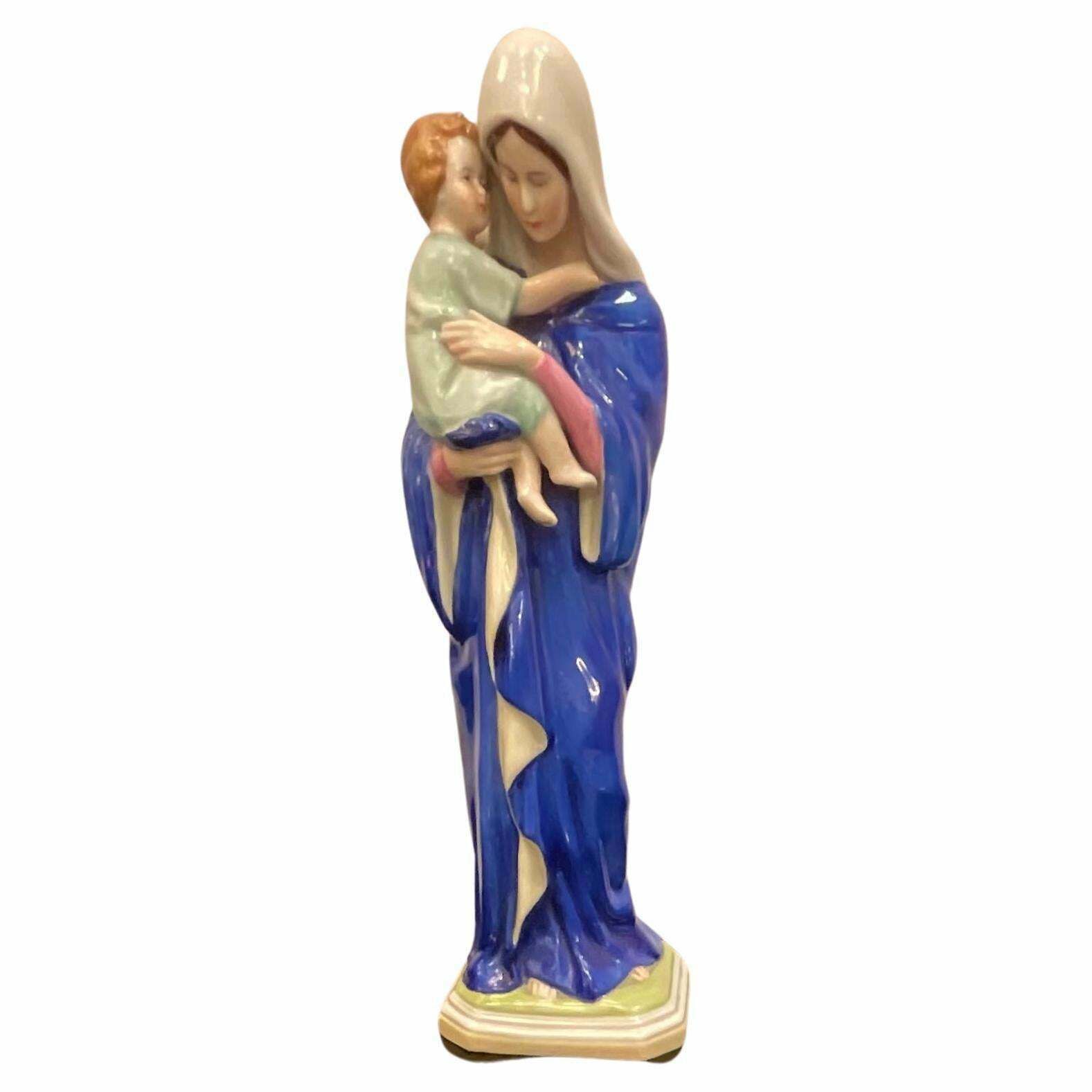 Kister Schibe Alsbach   Madonna Con Bambino   Porcellana Del 1940