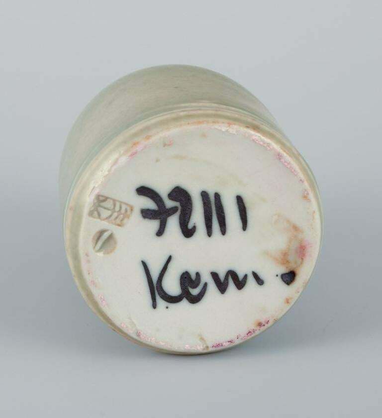 Elly Kuch And Wilhelm Kuch. Two Ceramic Vases In Green And Blue Glaze. photo vinterior
