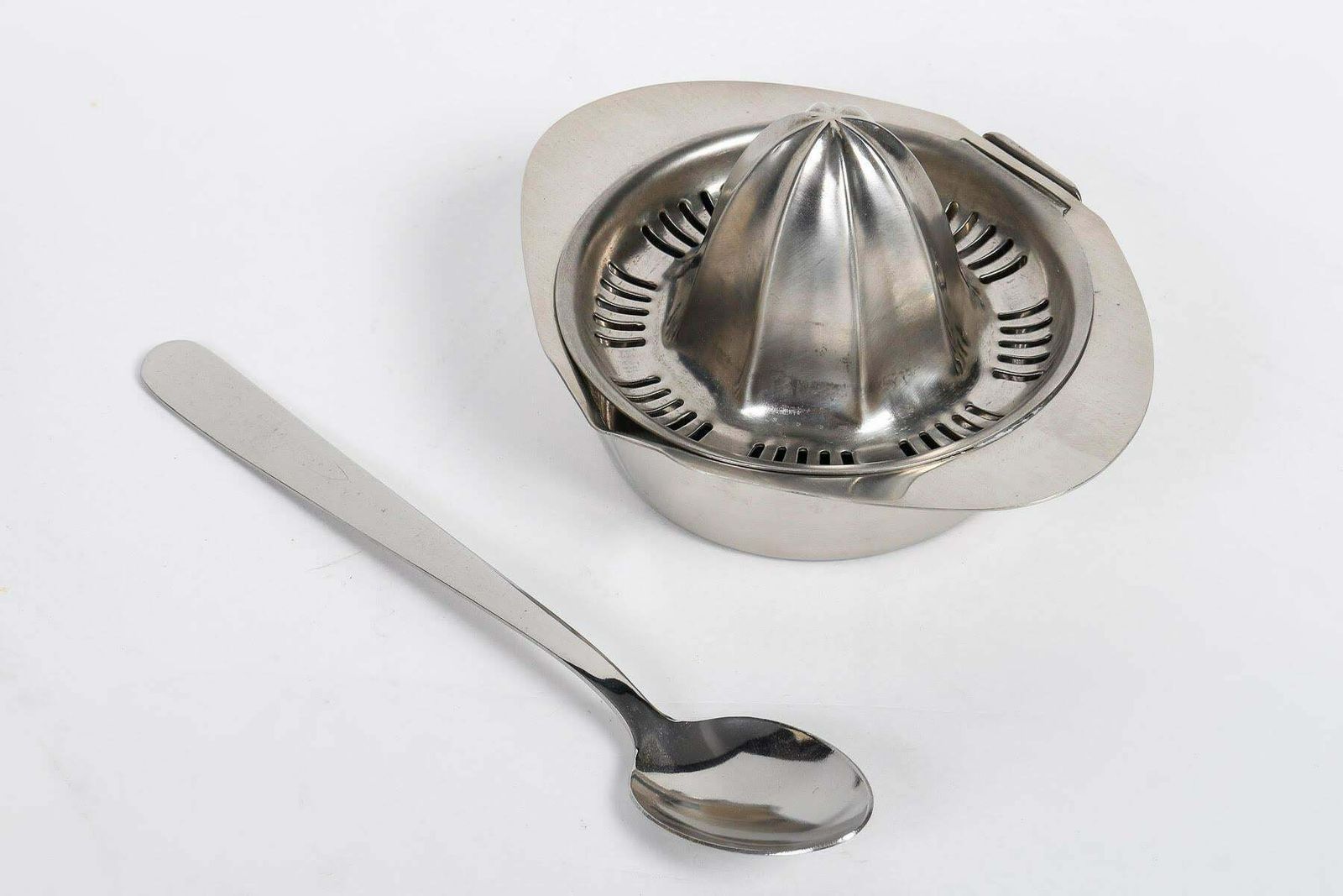 1960's Stainless Steel Lemon Squeezer, Letang & Remy, Paris. photo furniture