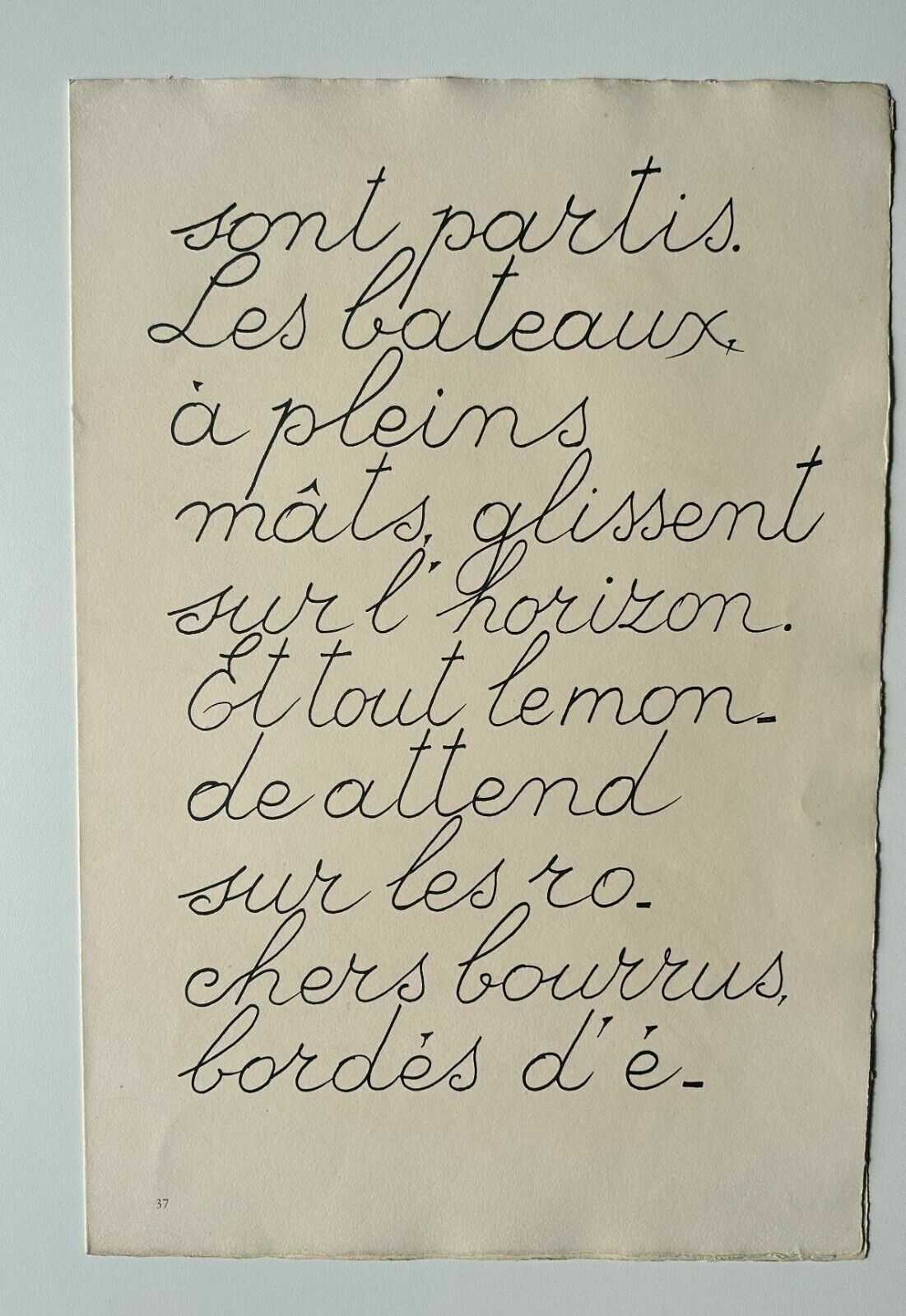 Braque Reverdy   The Freedom Of The Seas 1959 Lithograph Maeght Poetry Typography