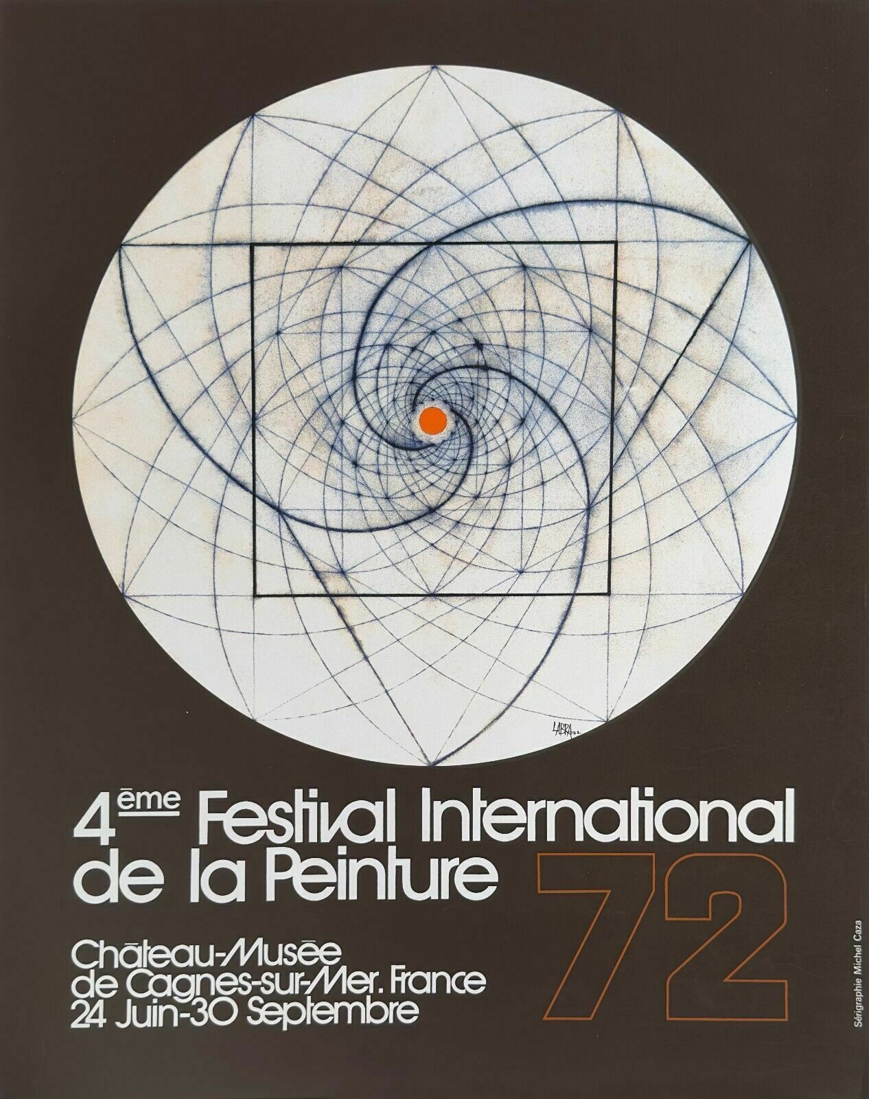 Jose Maria De Labra Art Screenprint Poster Cagnes Sur Mer 1972