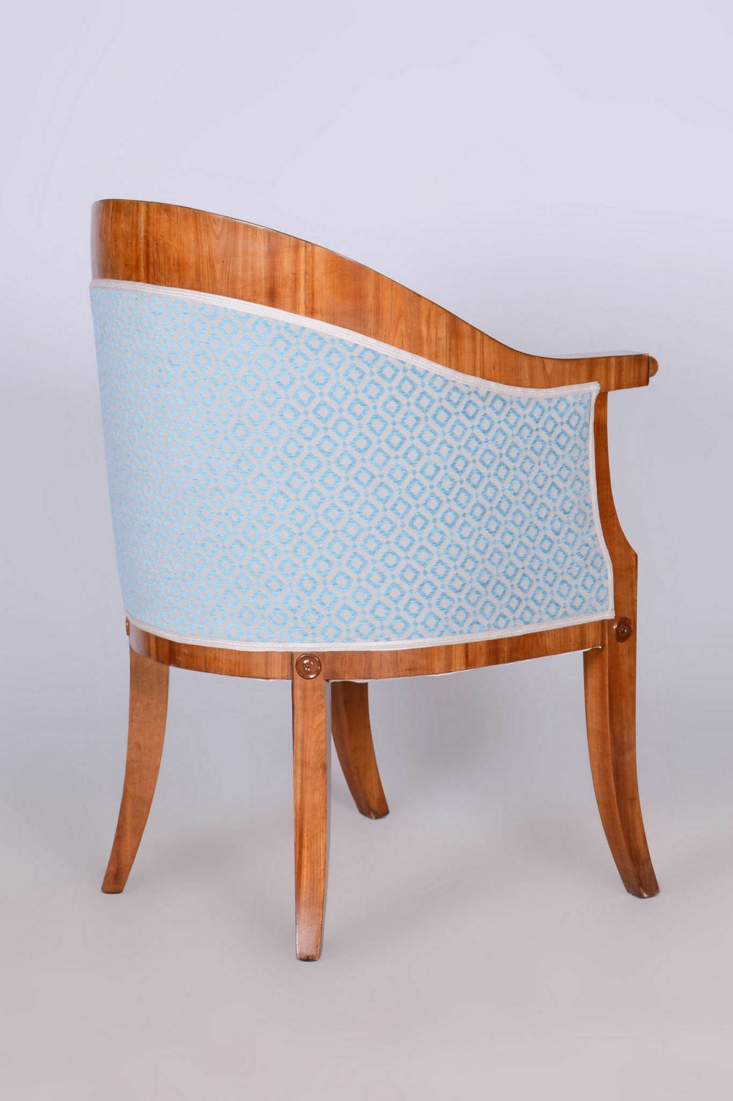 Restored Biedermeier Armchair, Cherry Tree, Oak, Austria Vienna, 1820s photo furniture