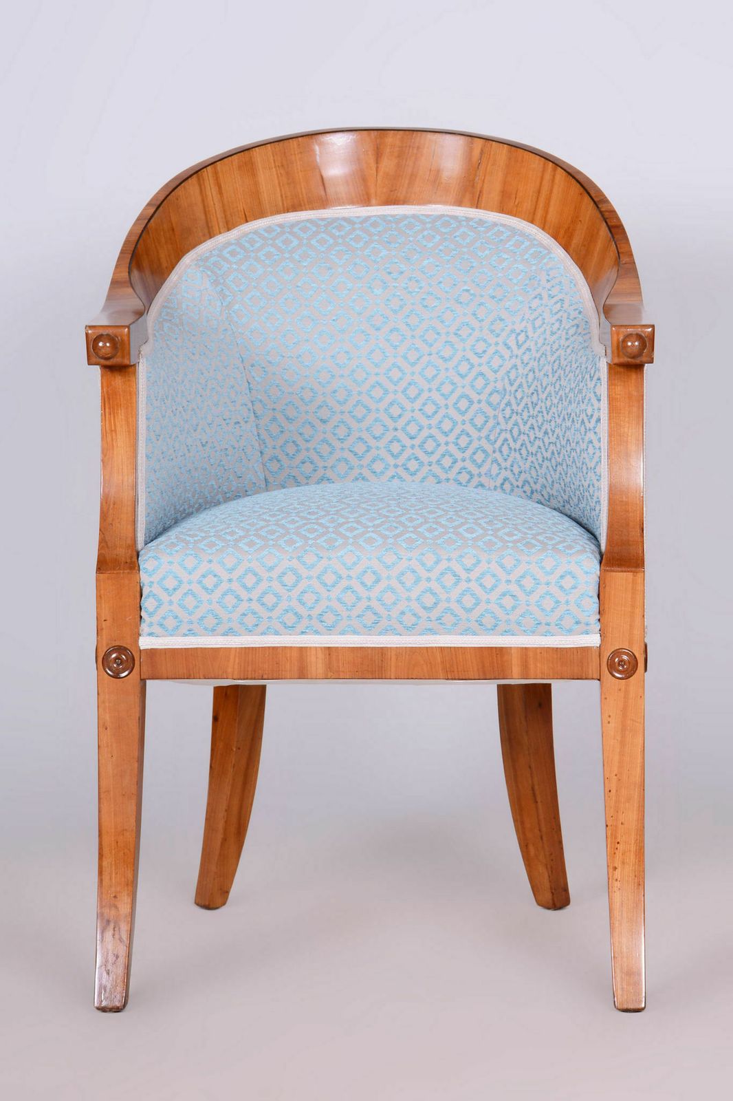Restored Biedermeier Armchair, Cherry Tree, Oak, Austria Vienna, 1820s photo vinterior