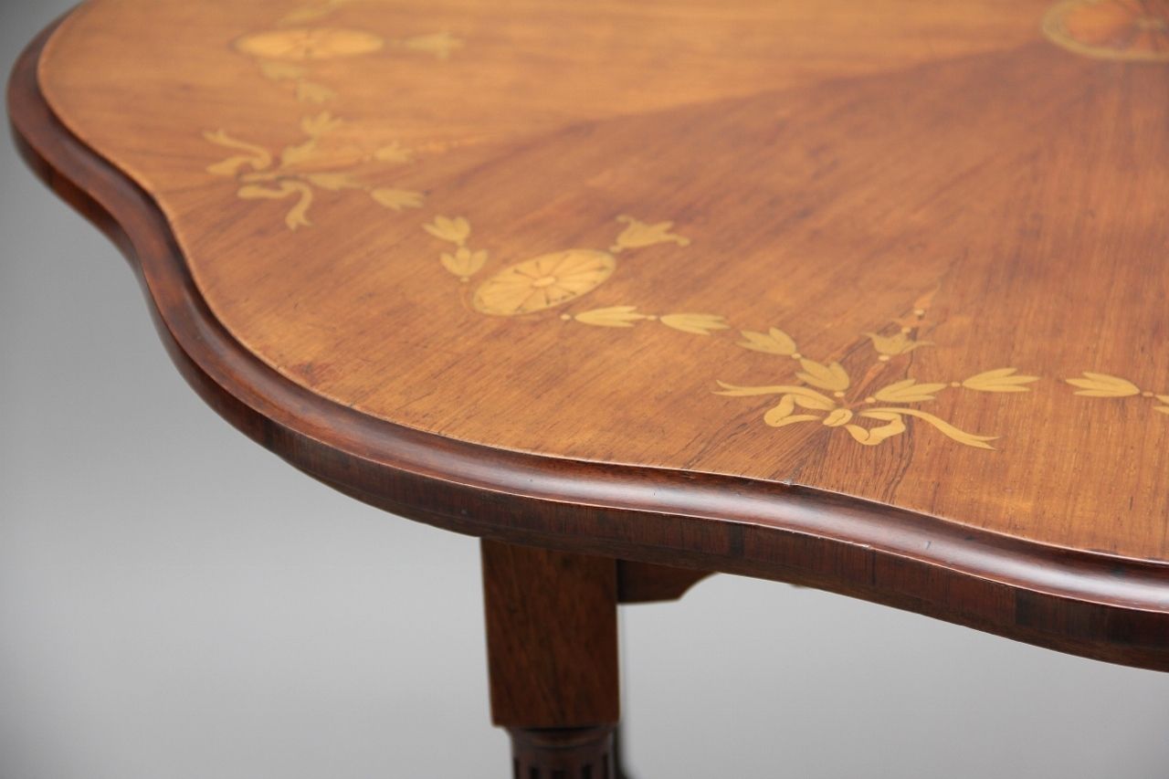 19th Century Rosewood And Marquetry Centre Table photo buy