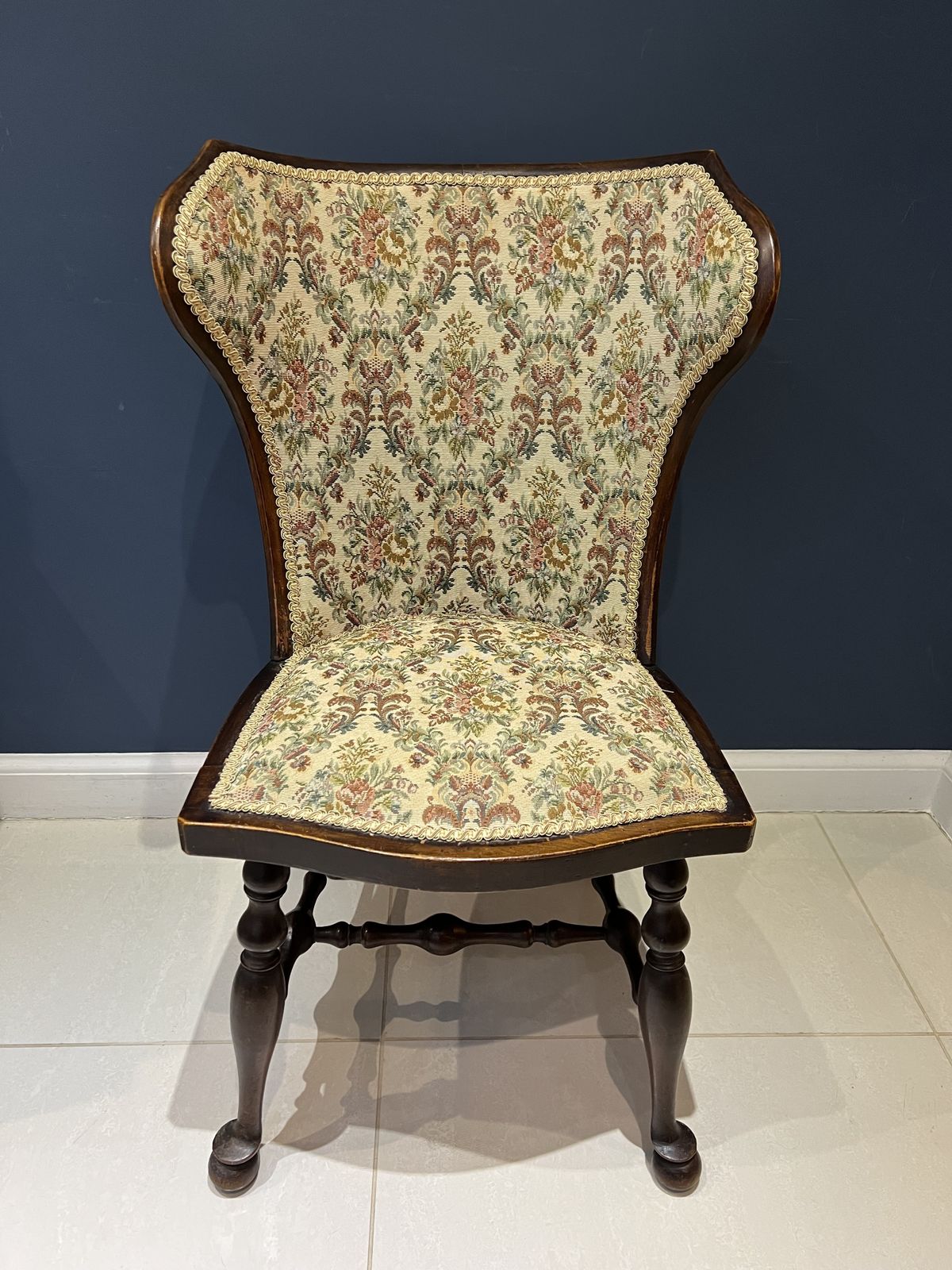 19th Century Arts And Crafts Curved Wingback Chair photo for sale
