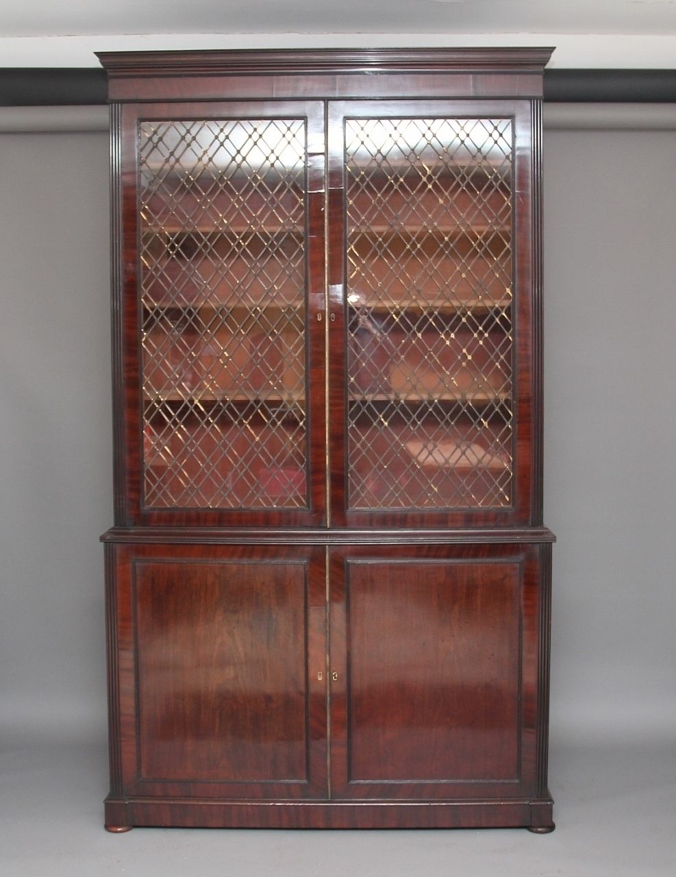 Large Regency Mahogany Bookcase