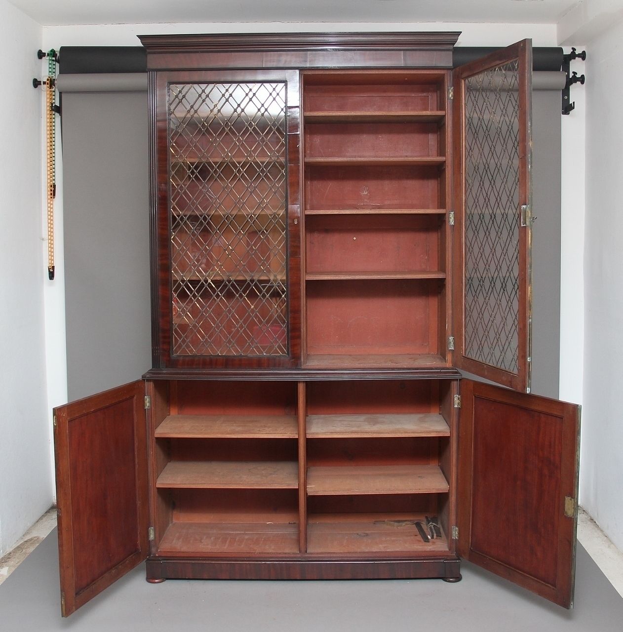 Large Regency Mahogany Bookcase photo for sale
