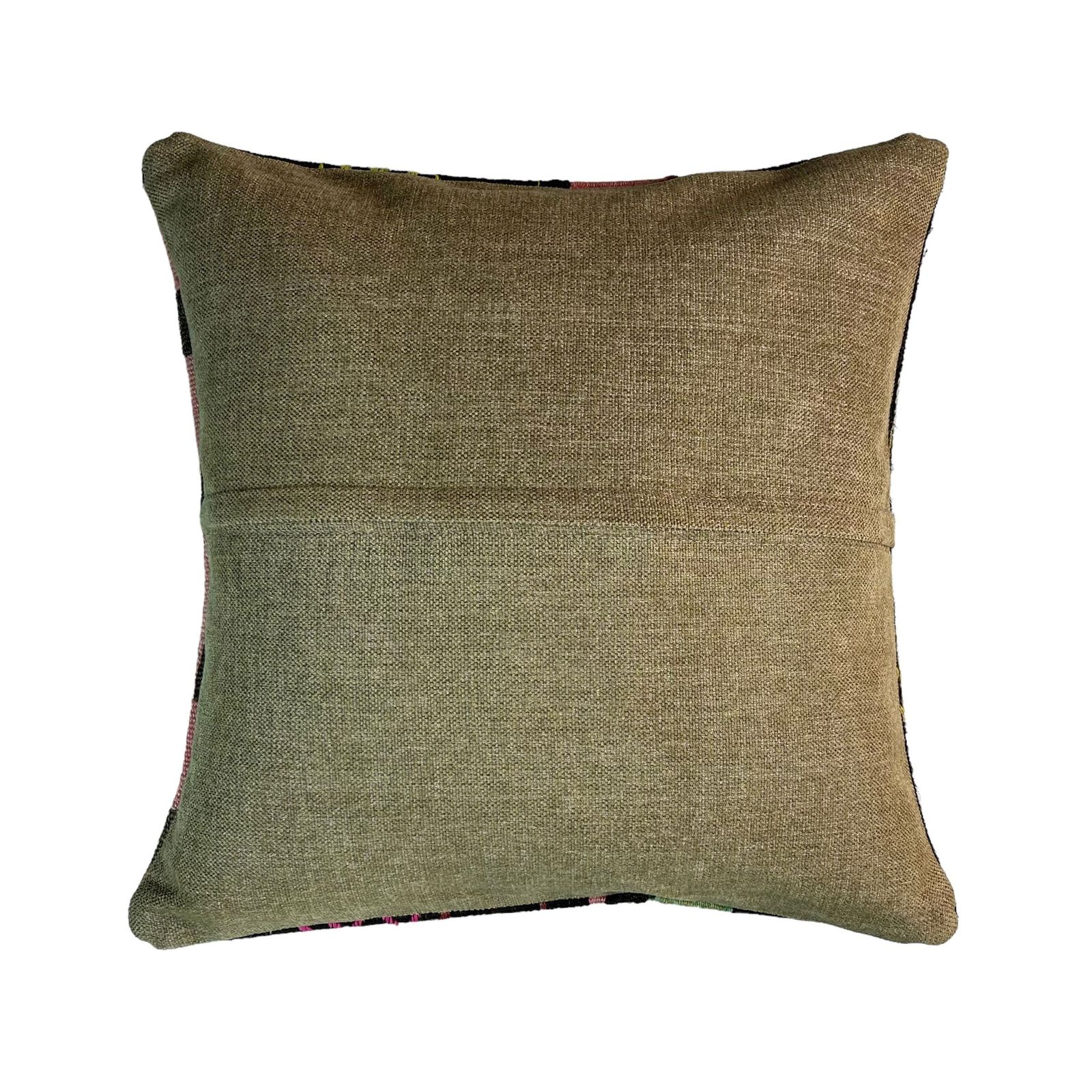 Ethnic Kilim Pillow, 18x18 Pillow Cover, Bohemian Kilim Pillow, Handwoven Kilim Pillow, Sofa Throw Pillow, Meditation Kilim Cover photo for sale