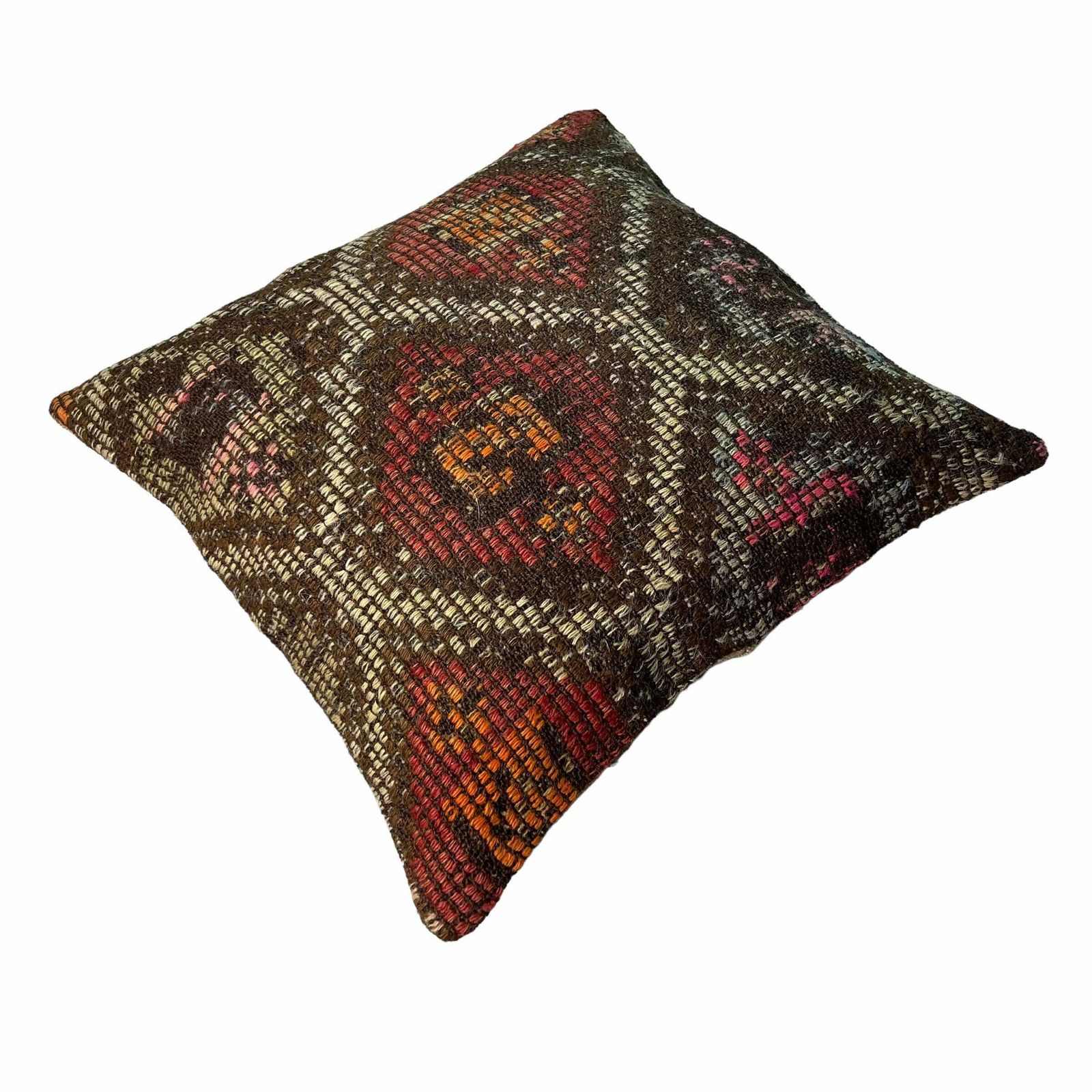 photo for sale Etnische Kilim Kussen, 45x45 Cm Kussenhoes, Bohemian Kilim Kussen, Handgeweven Kilim Kussen, Sierkussen Voor Bank, Meditatie Kilim Hoes