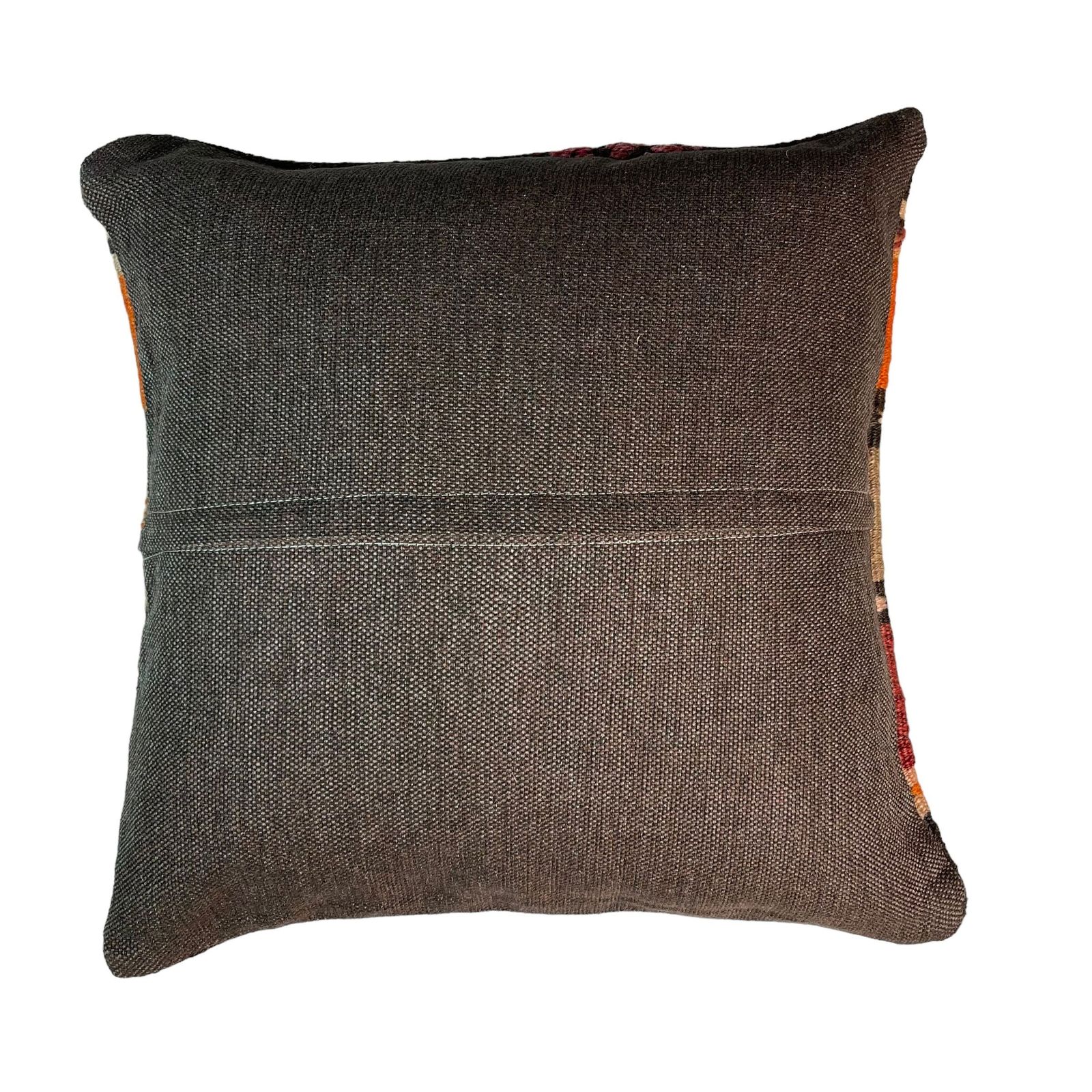 Ethnic Kilim Pillow, 18x18 Pillow Cover, Bohemian Kilim Pillow, Handwoven Kilim Pillow, Sofa Throw Pillow, Meditation Kilim Cover photo for sale