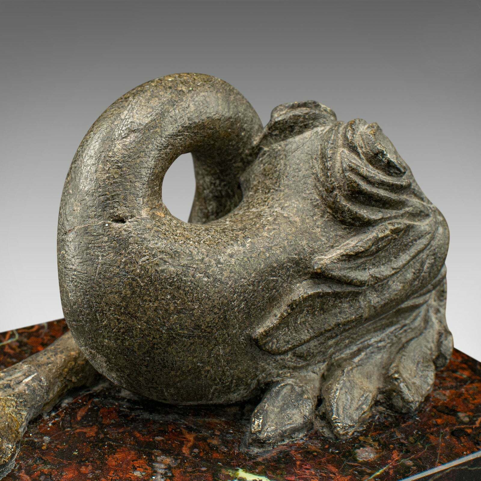 Home Decor Antique Serpentine Paperweight, Chinese, Soapstone, Marble, Desktop, Victorian photo