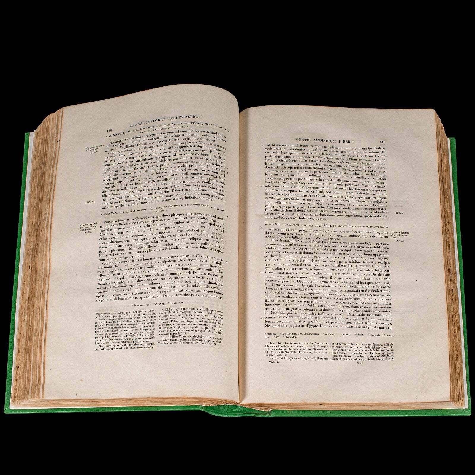 photo for sale Large Antique Encyclopaedia, Historica Britannica, Multilingual Book, Victorian