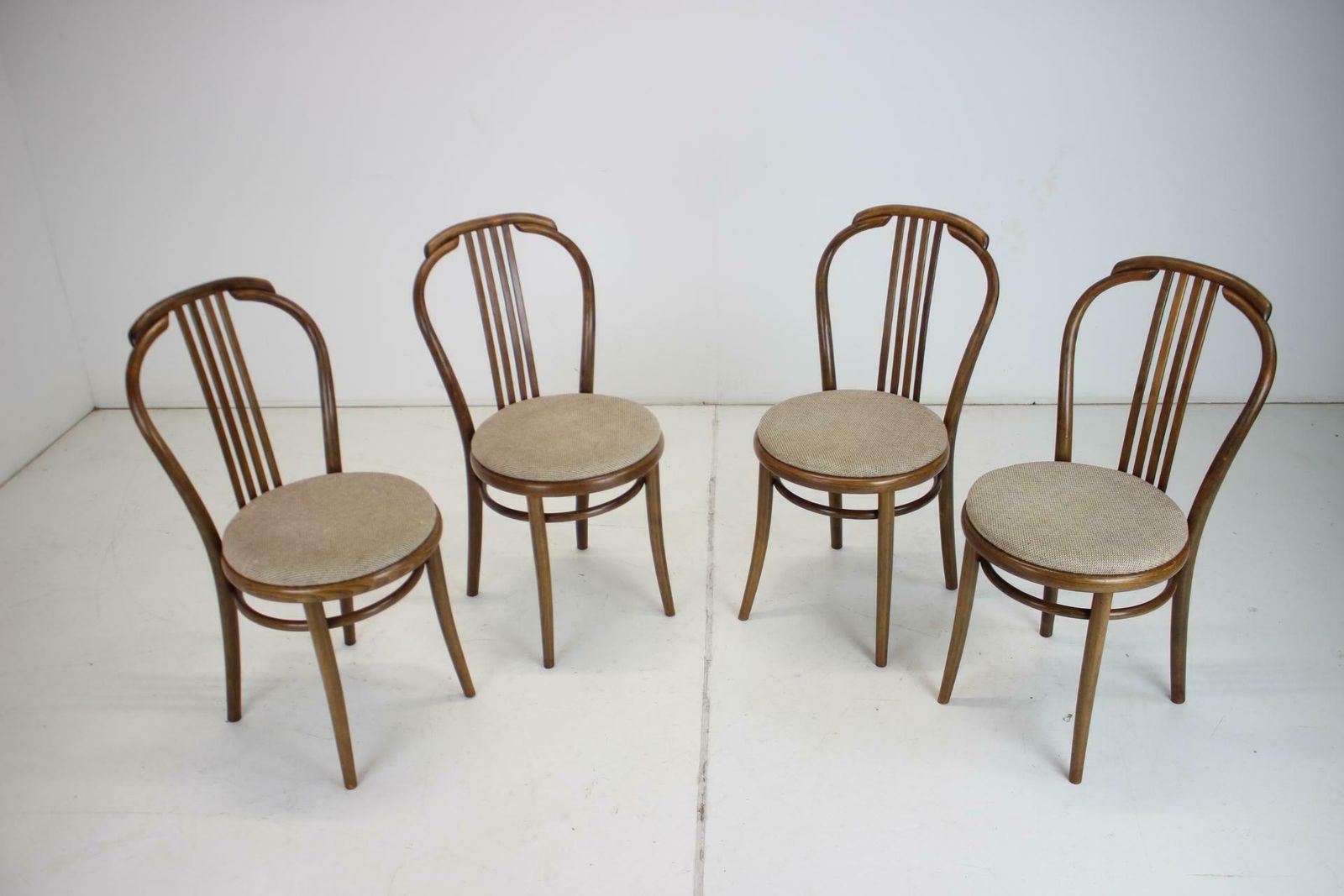 Set Of Four Dining Chairs By Ton, 1994 photo furniture
