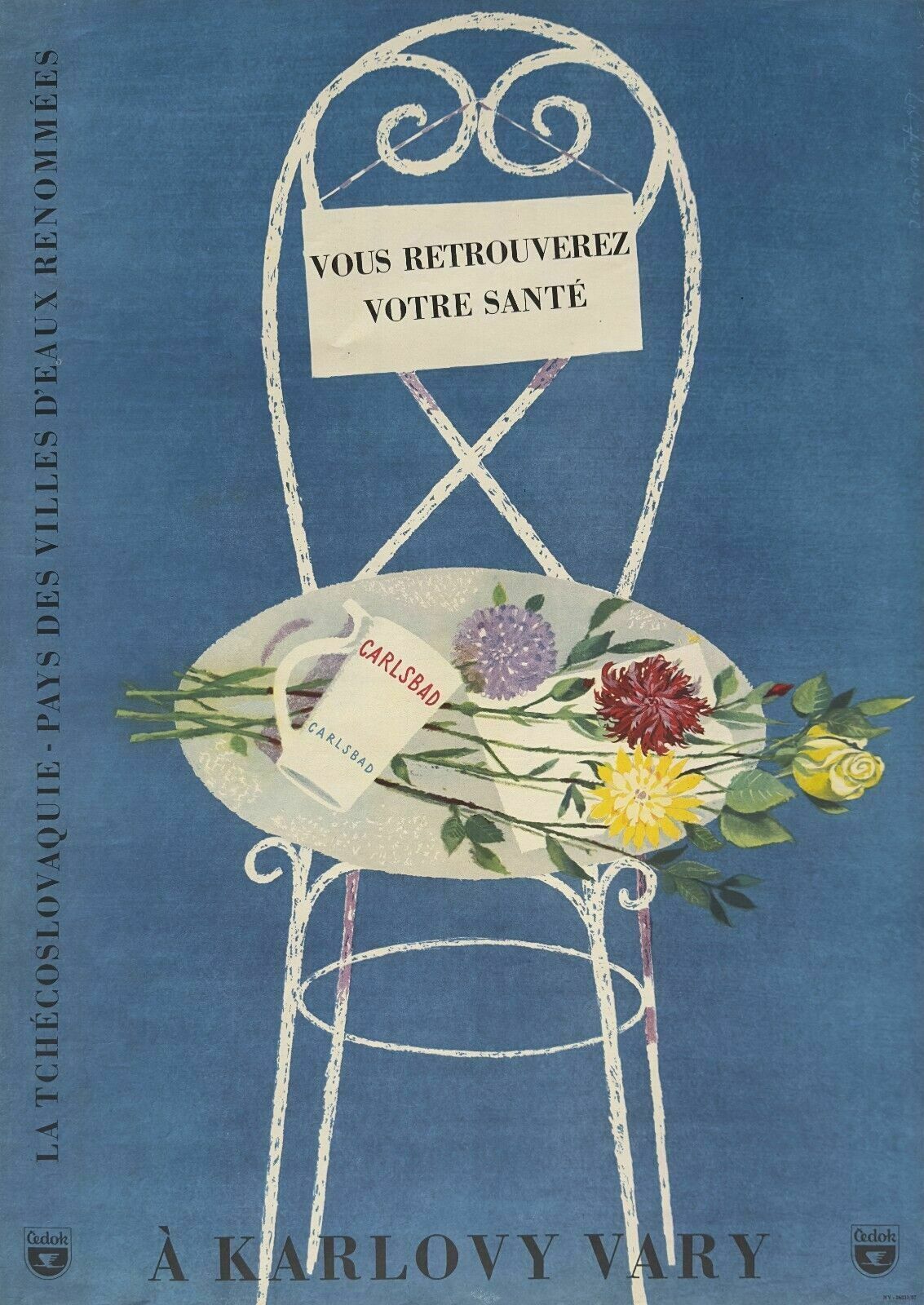 Poster Tourism Poster Czechoslovakia And Czechoslovakia Carlsbad Karlovy Vary