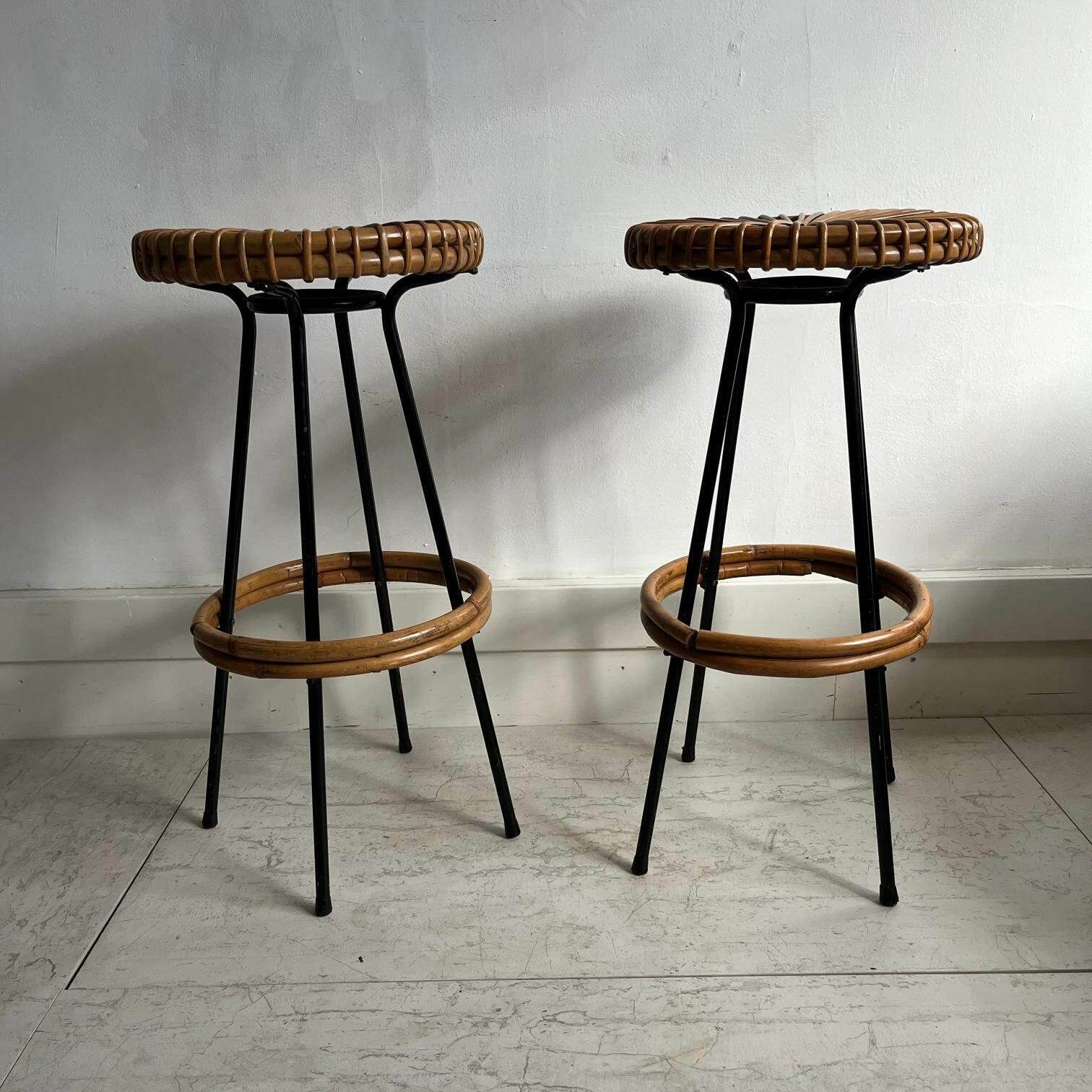 A Pair Of Dutch Bar Stools From Rohé Noordwolde, 1960s, Set Of 2 photo Furniture